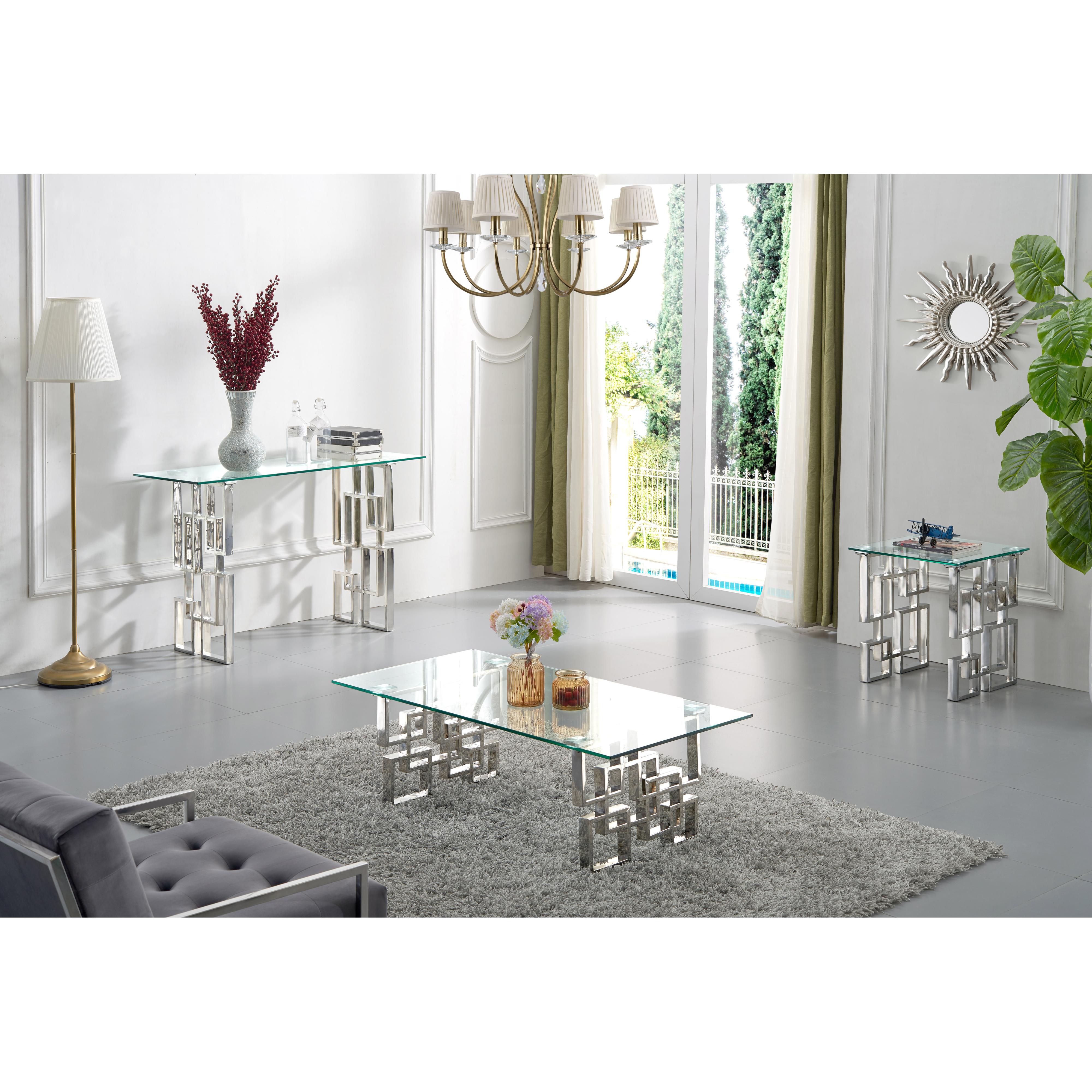 Meridian Alexis Chrome End Table