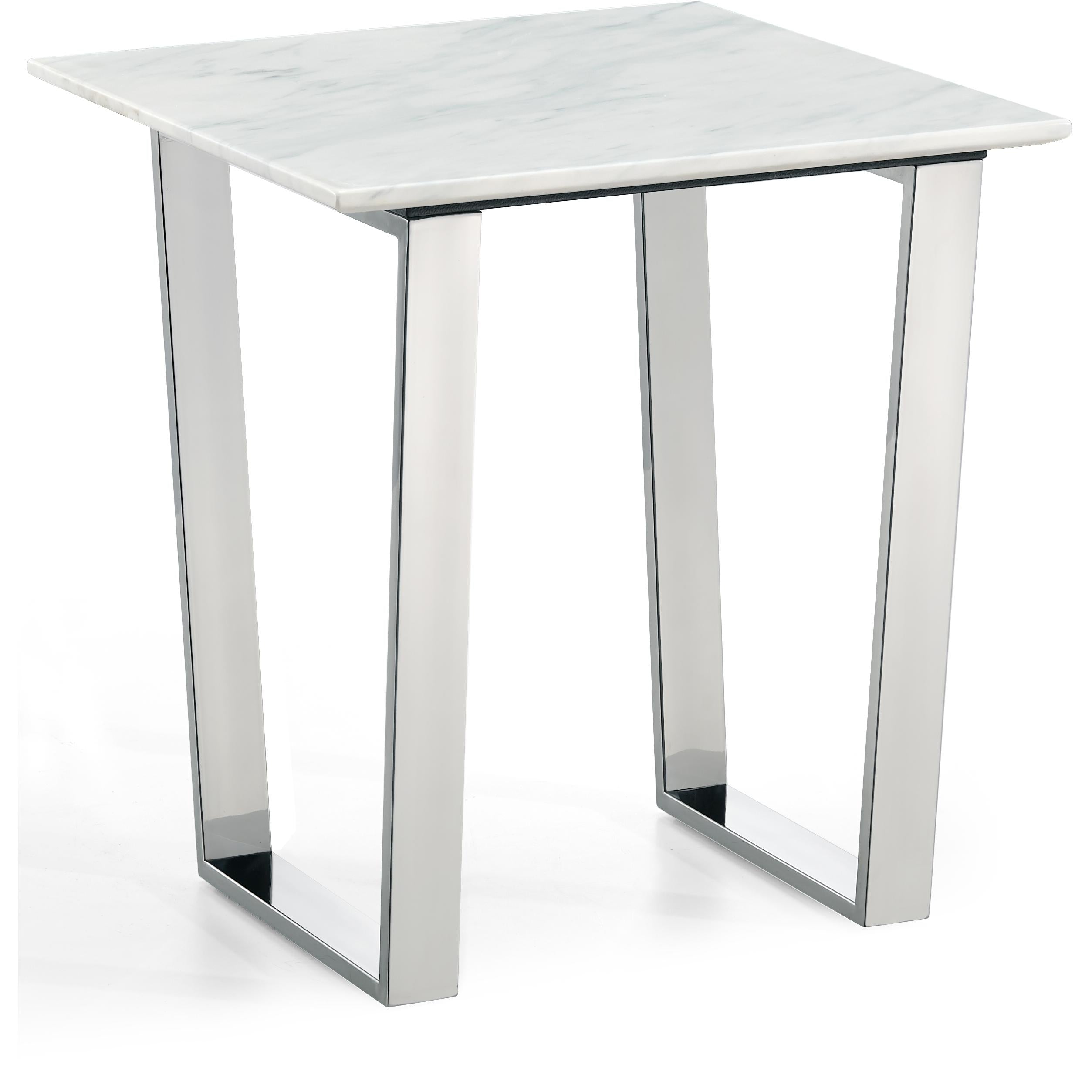 Meridian Carlton Chrome End Table