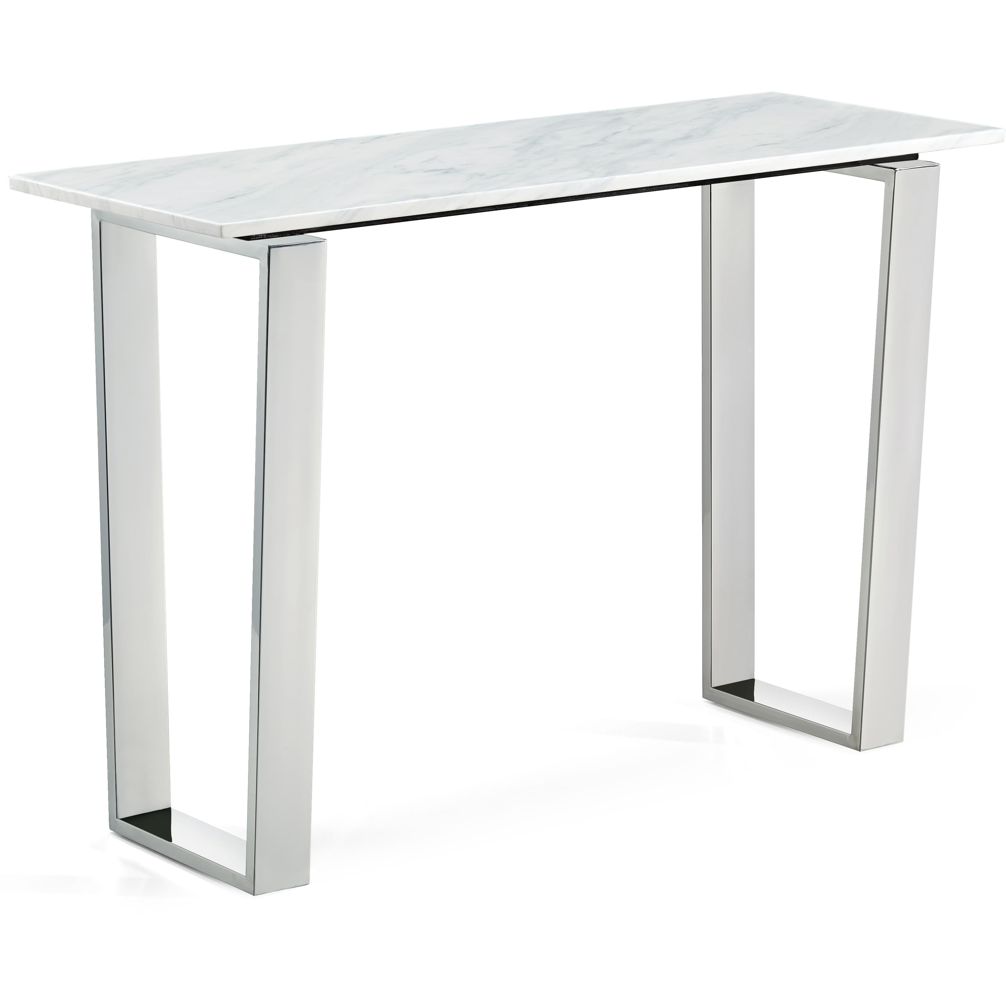 Meridian Carlton Chrome Console Table