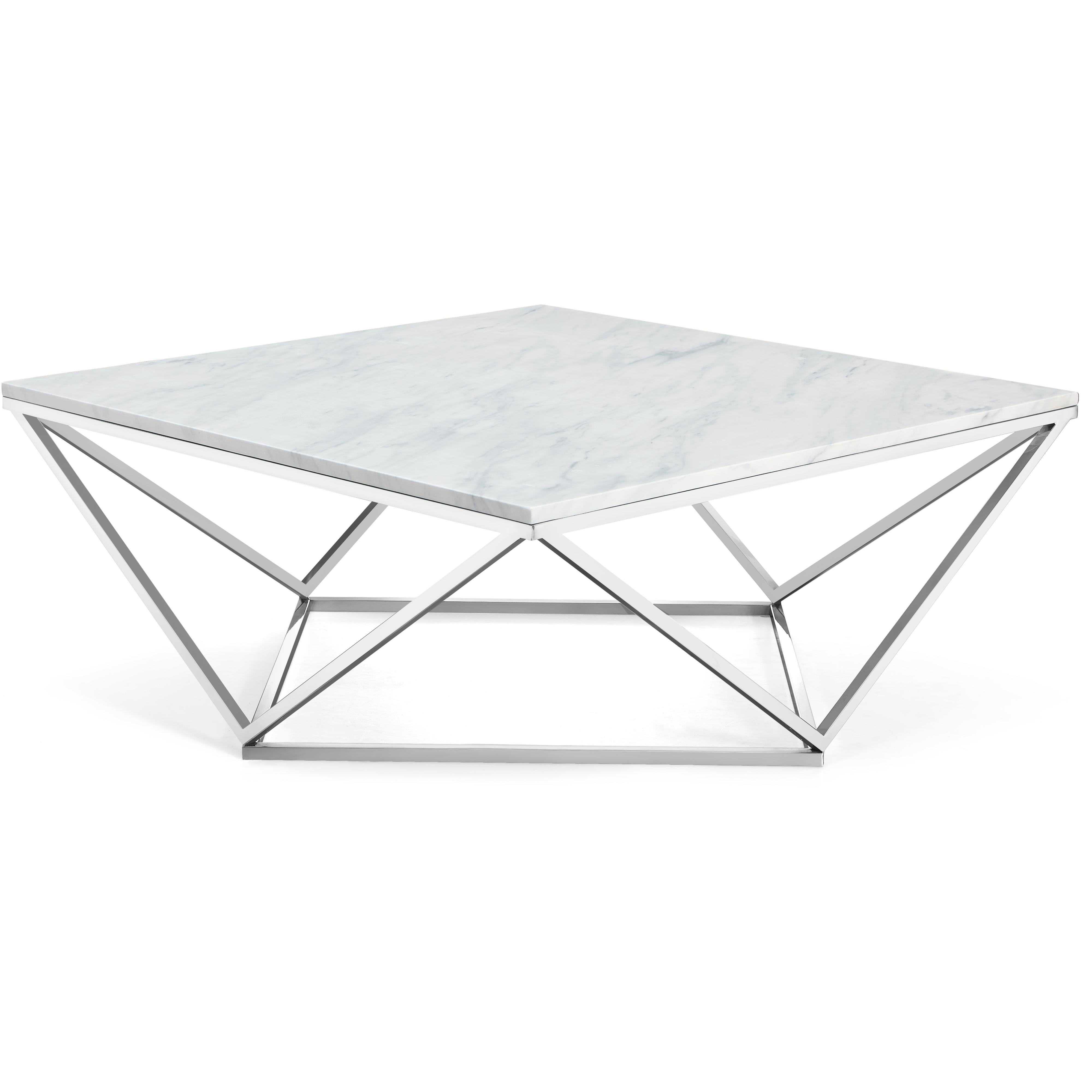 Meridian Skyler Chrome Coffee Table