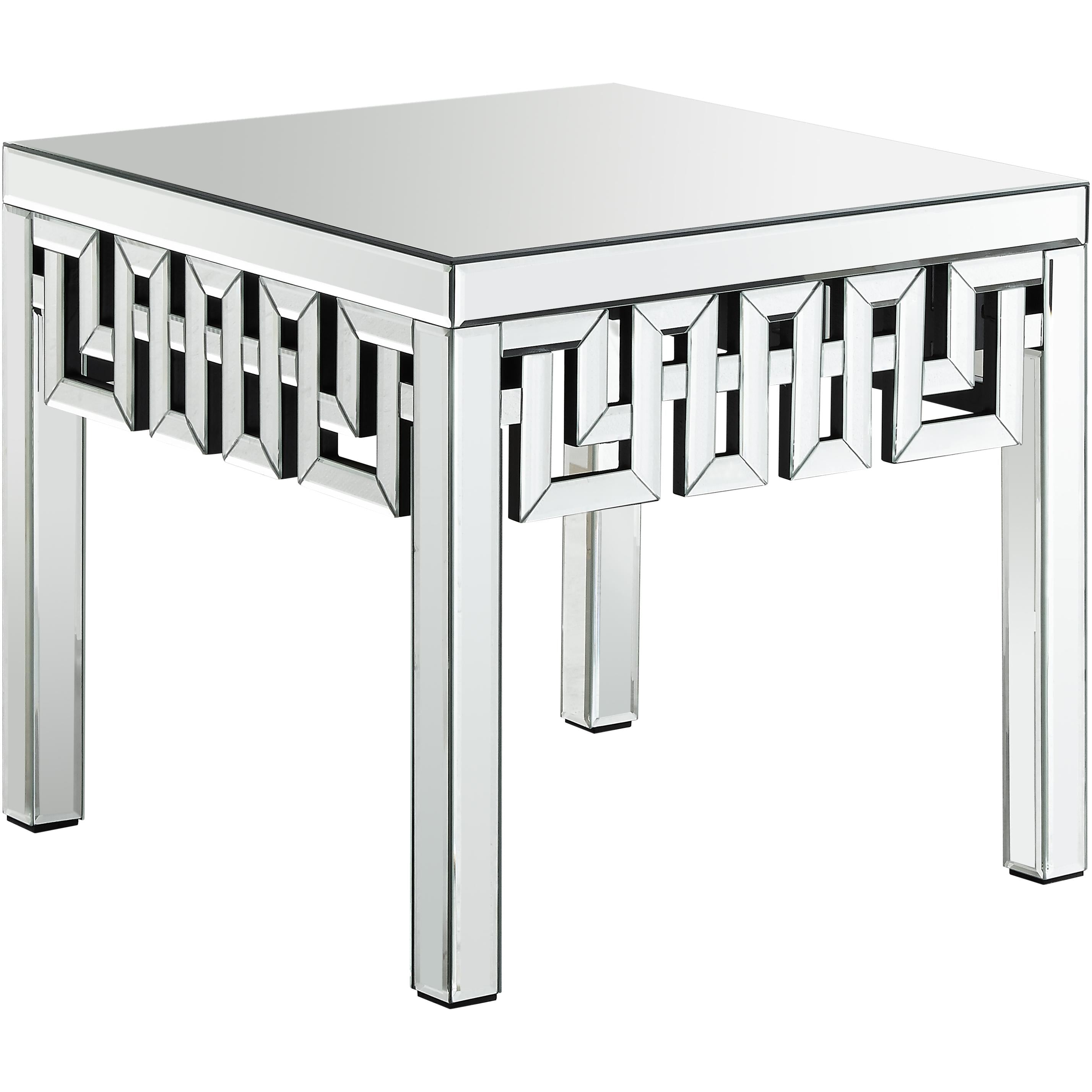 Meridian Aria Mirrored End Table