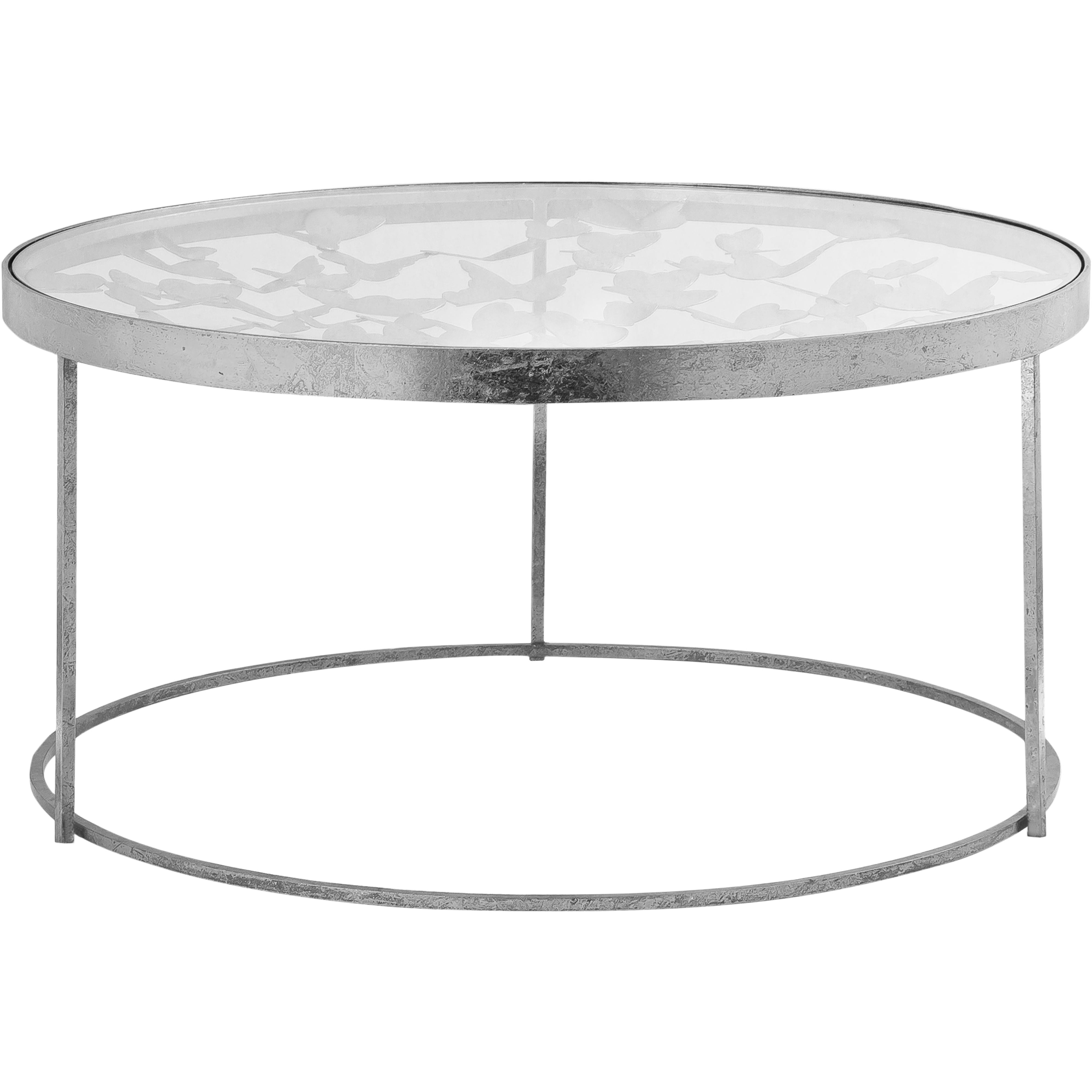 Meridian Butterfly Silver Coffee Table