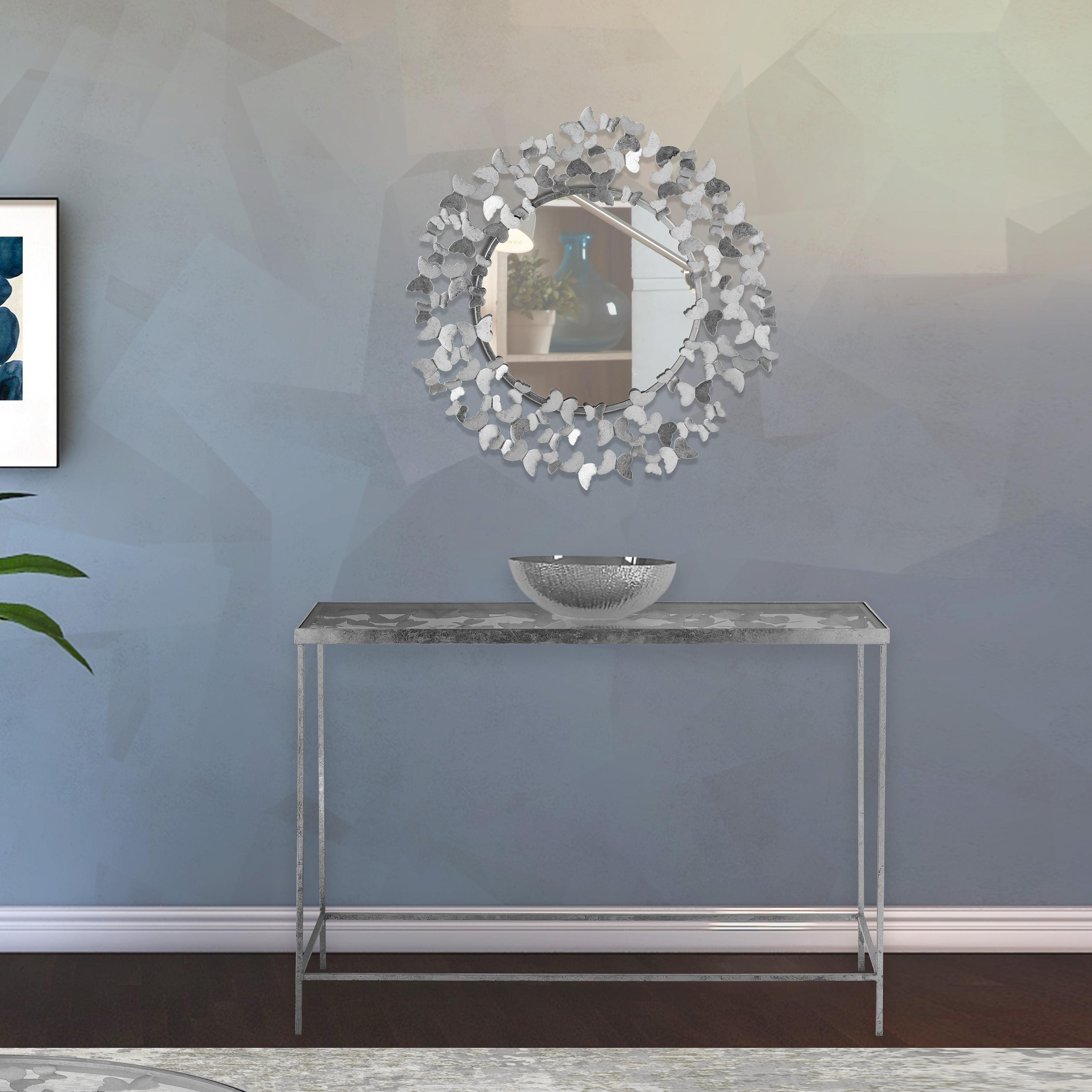 Meridian Butterfly Silver Mirror