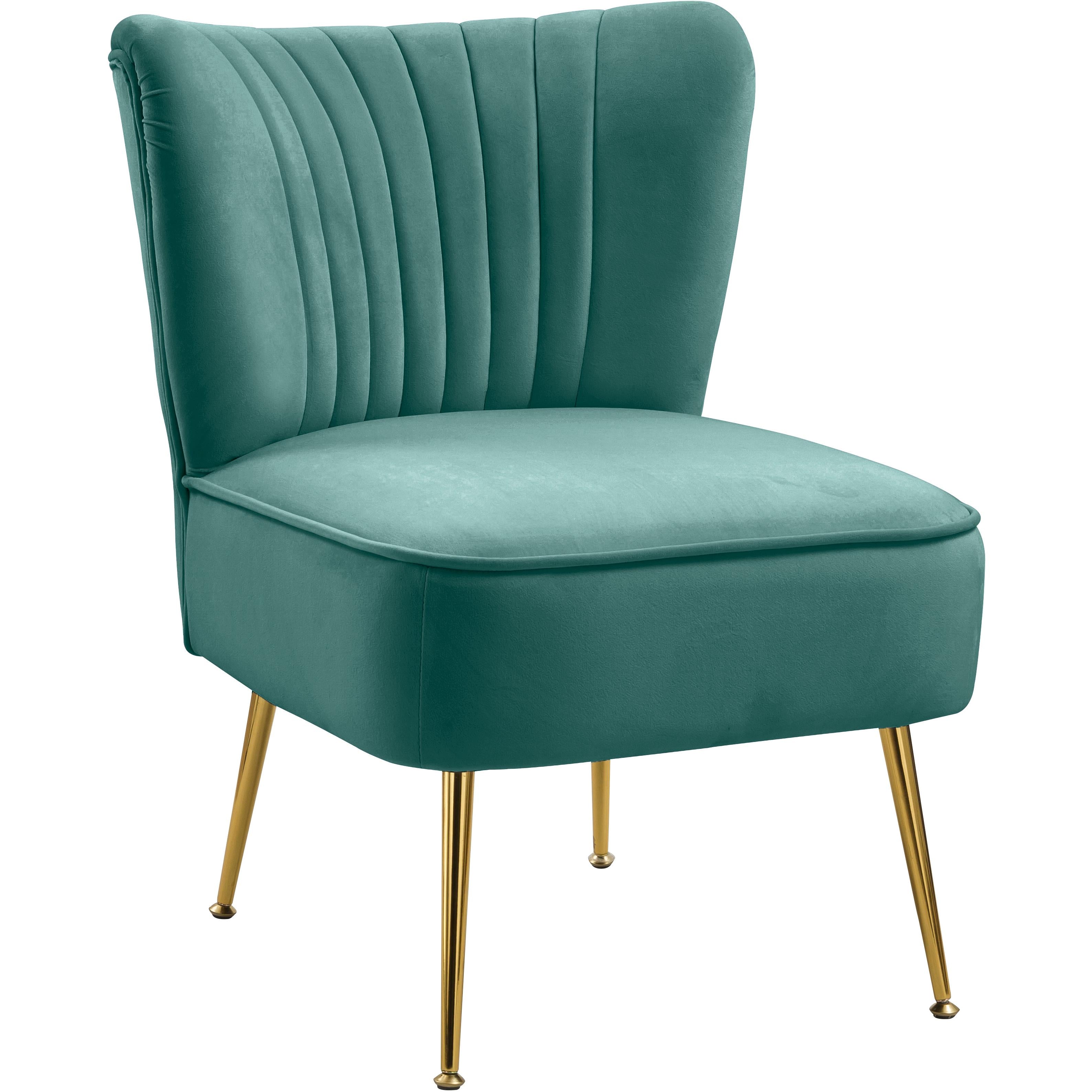 Meridian Tess Mint Velvet Accent Chair