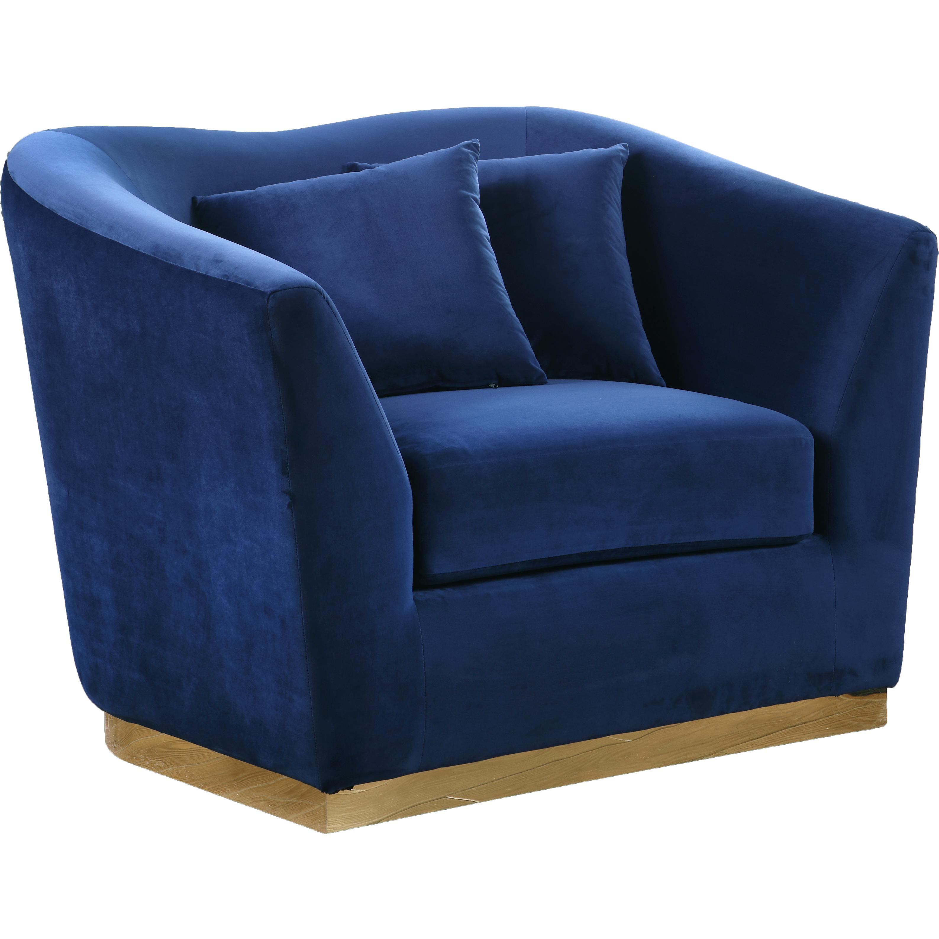 Meridian Arabella Navy Velvet Chair