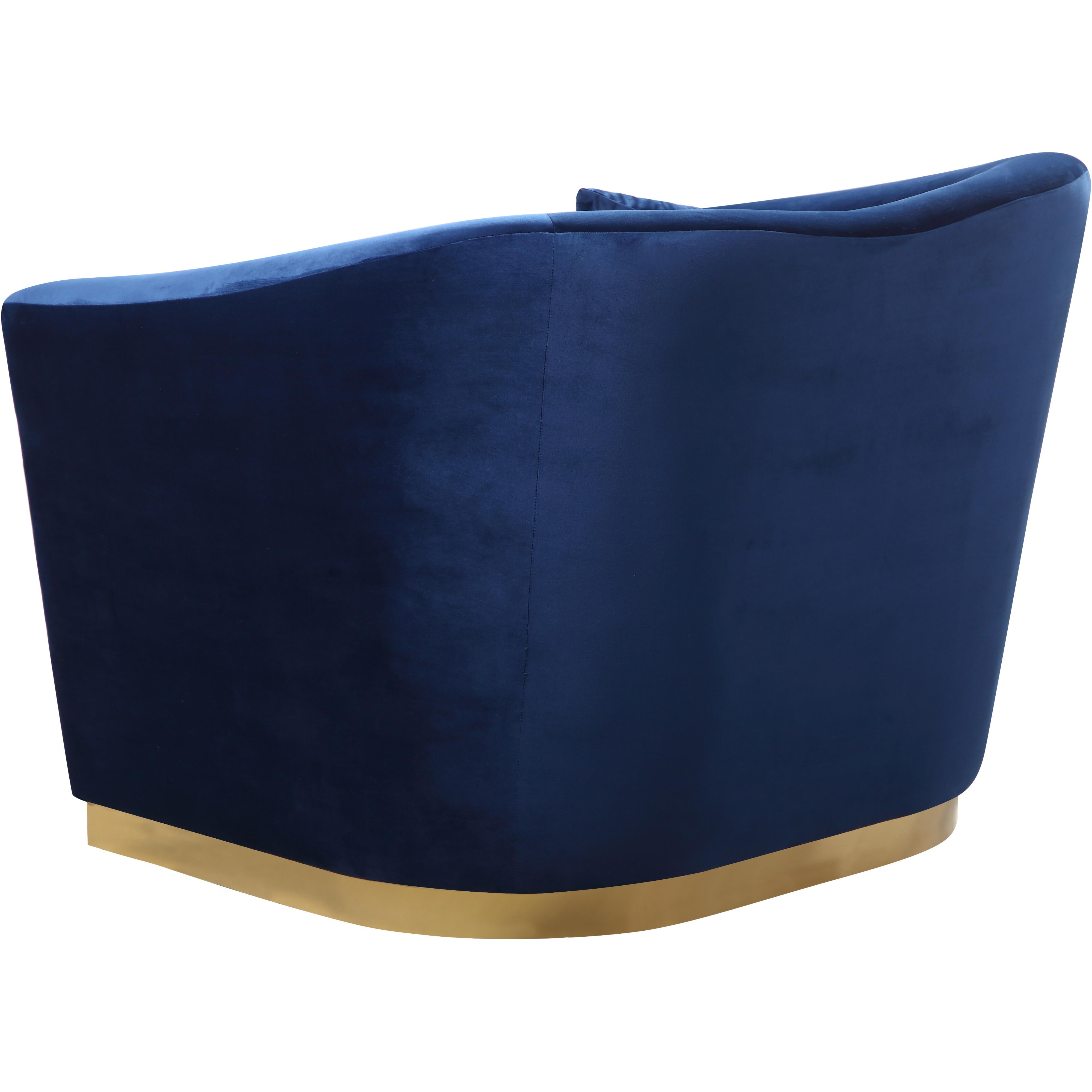 Meridian Arabella Navy Velvet Chair