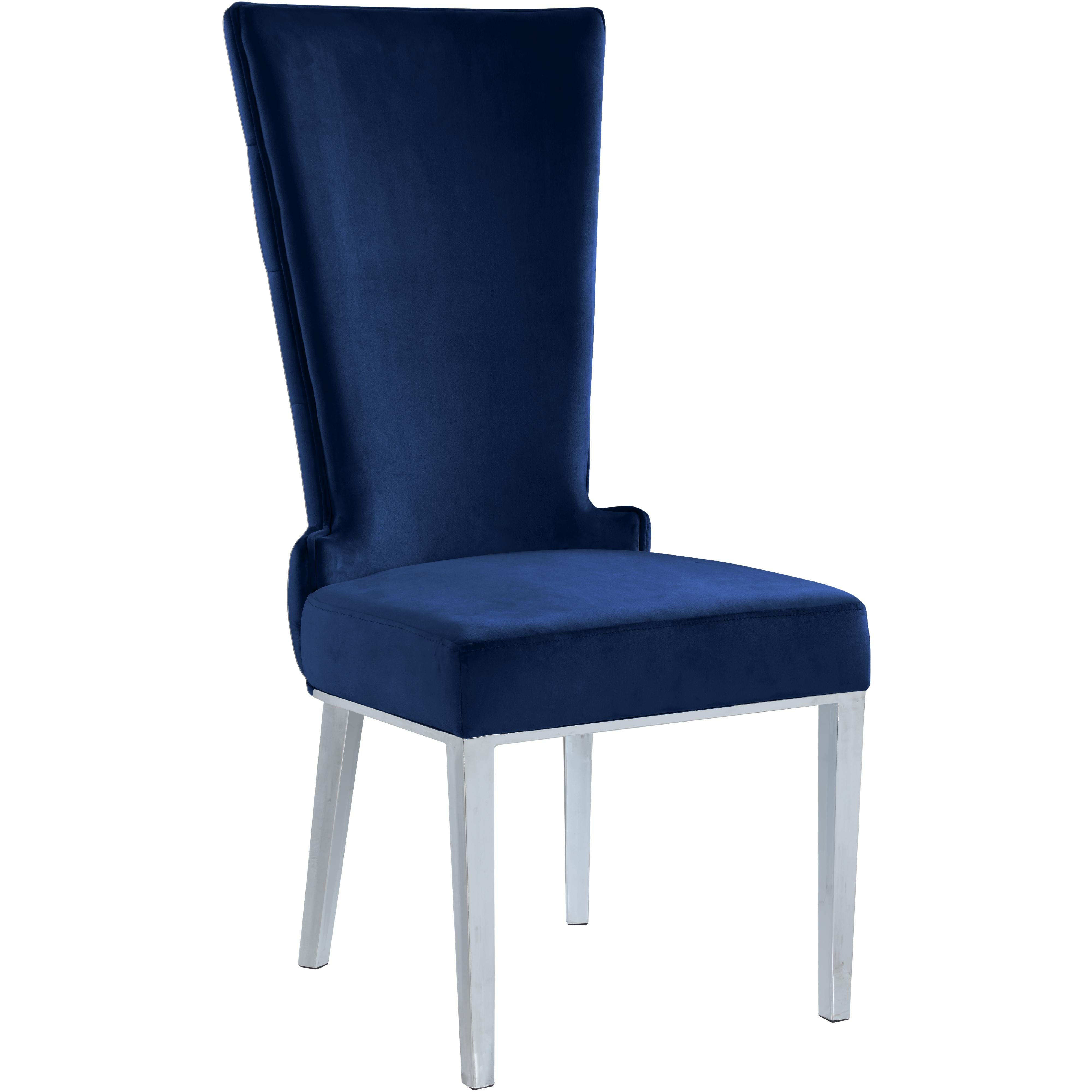 Meridian Serafina Navy Velvet Dining Chair