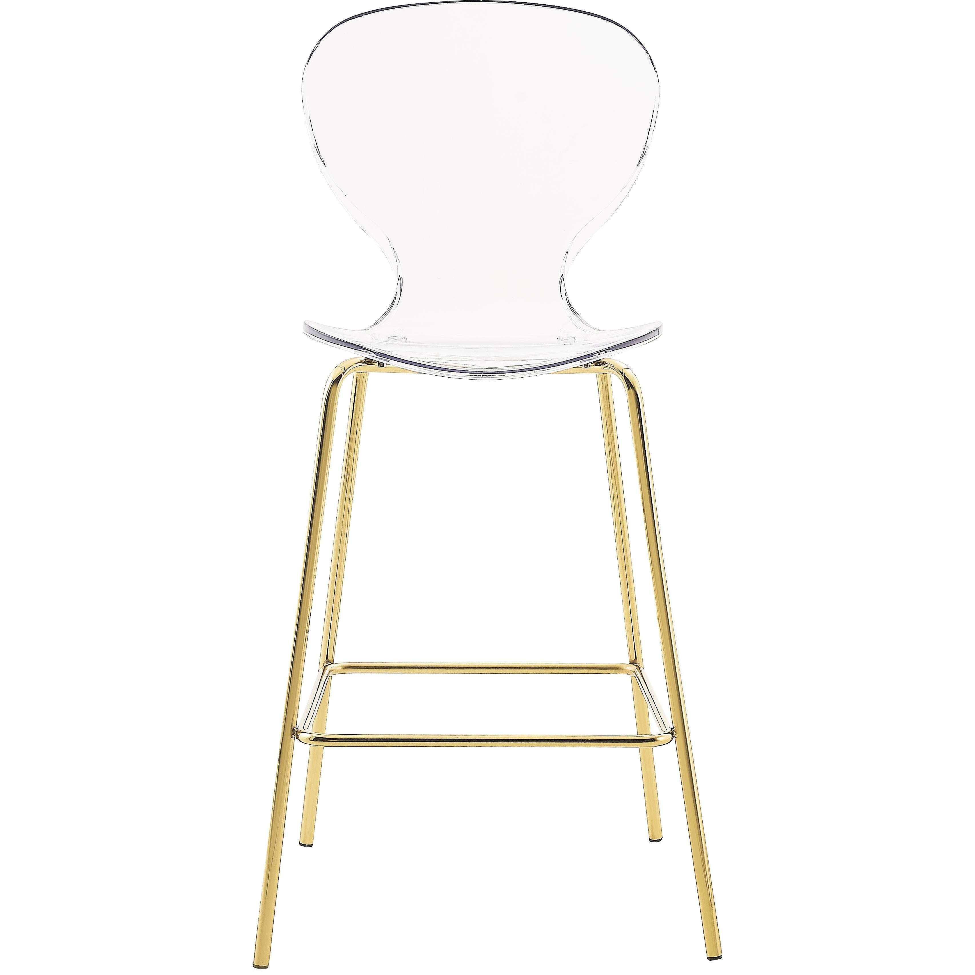 Meridian Clarion Gold Metal Stool