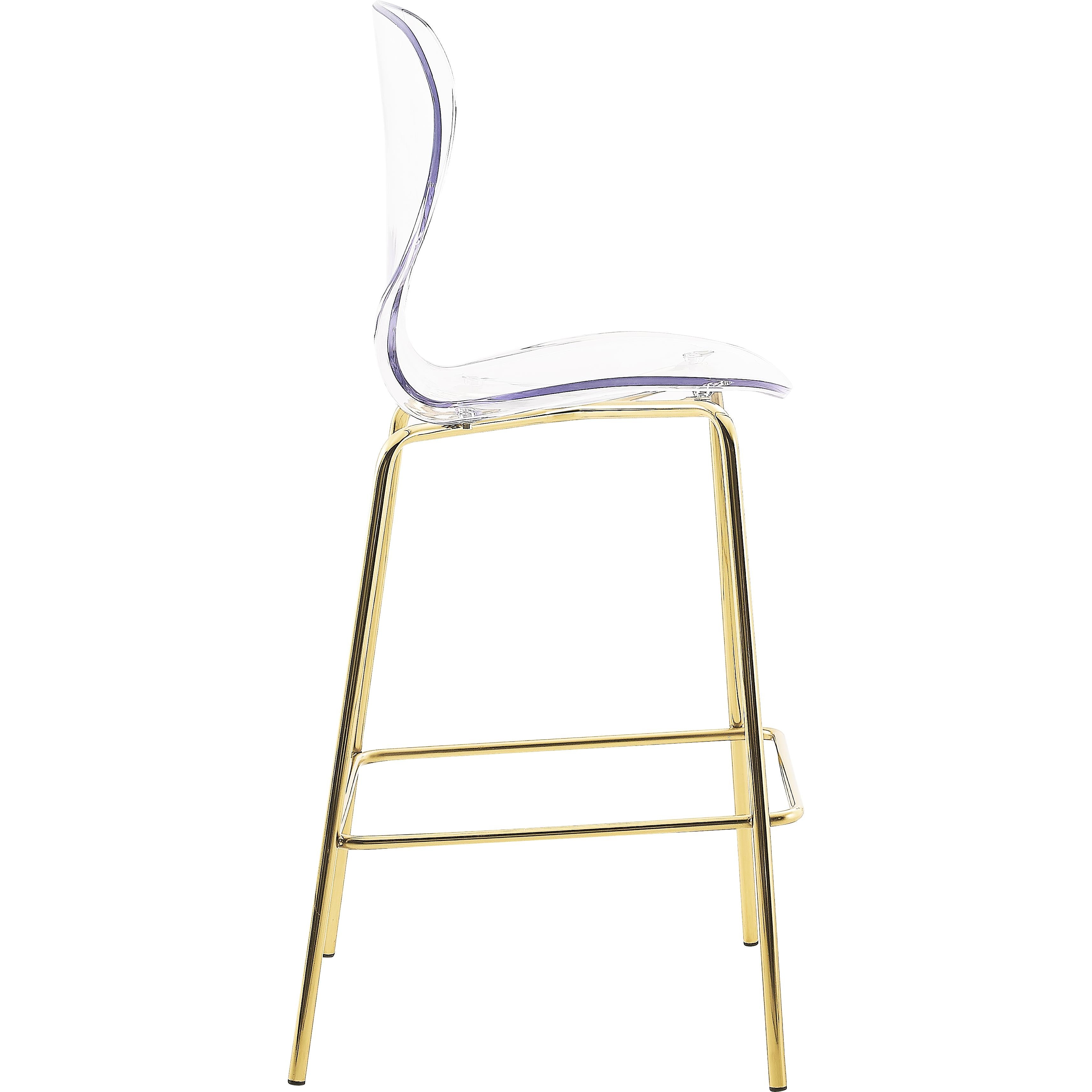 Meridian Clarion Gold Metal Stool