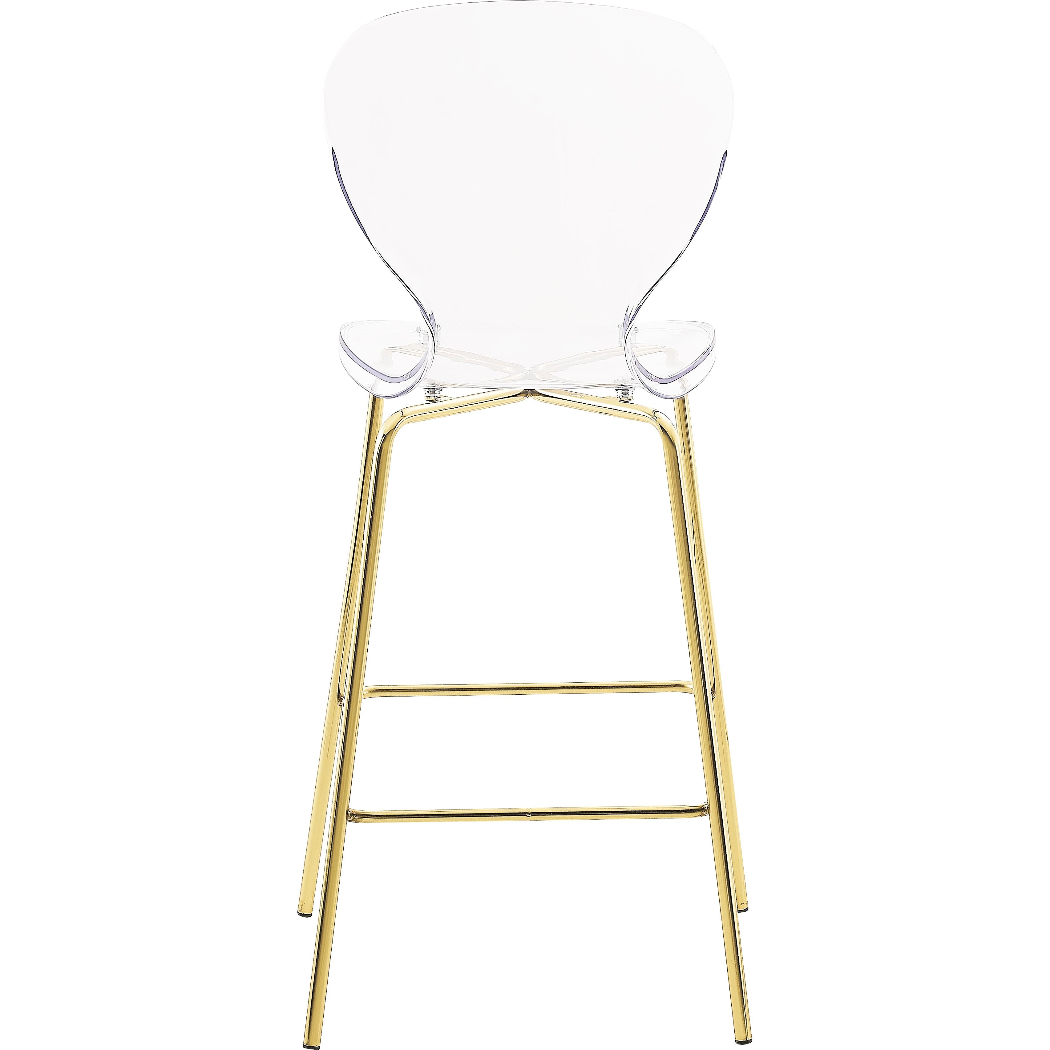 Meridian Clarion Gold Metal Stool