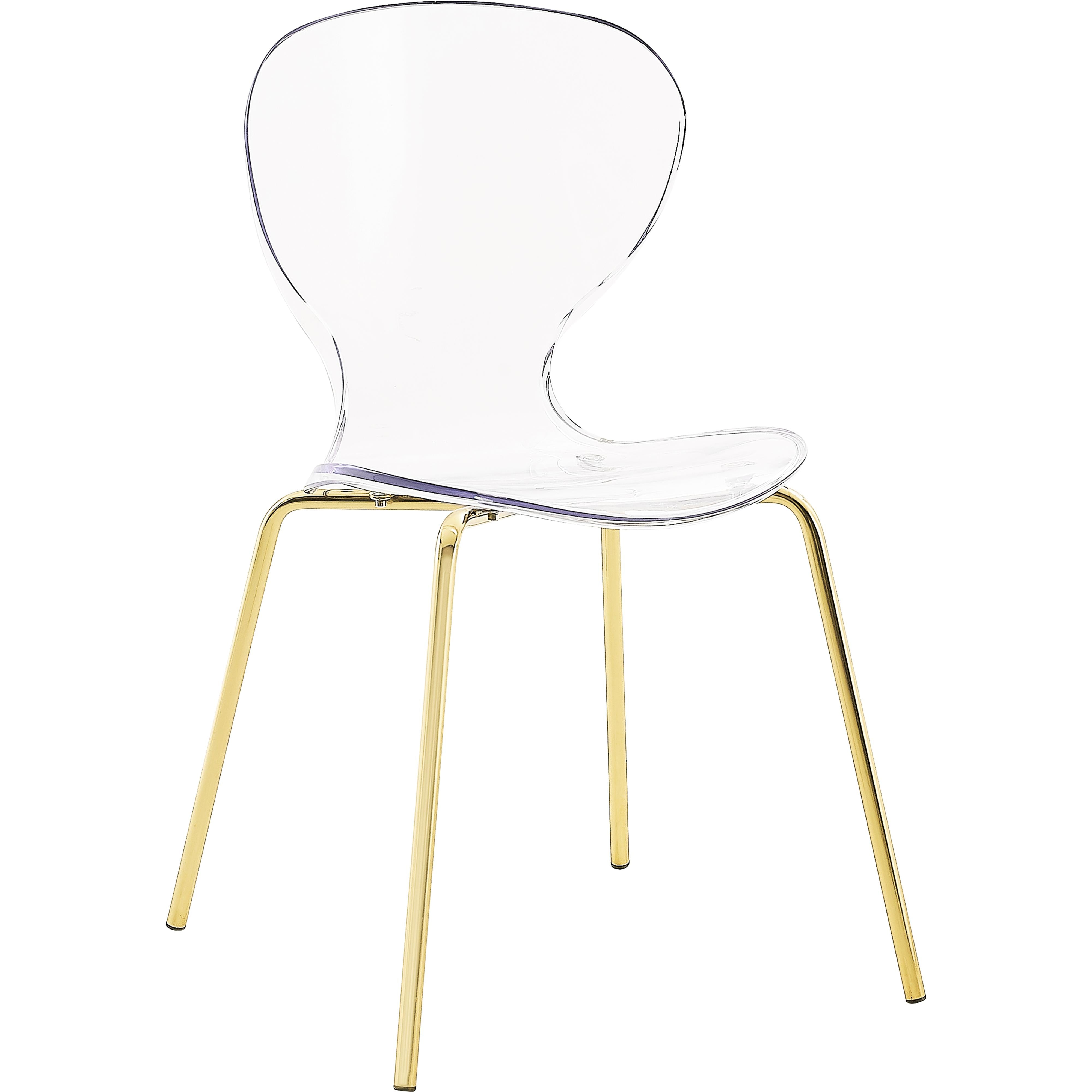 Meridian Clarion Gold Metal Dining Chair