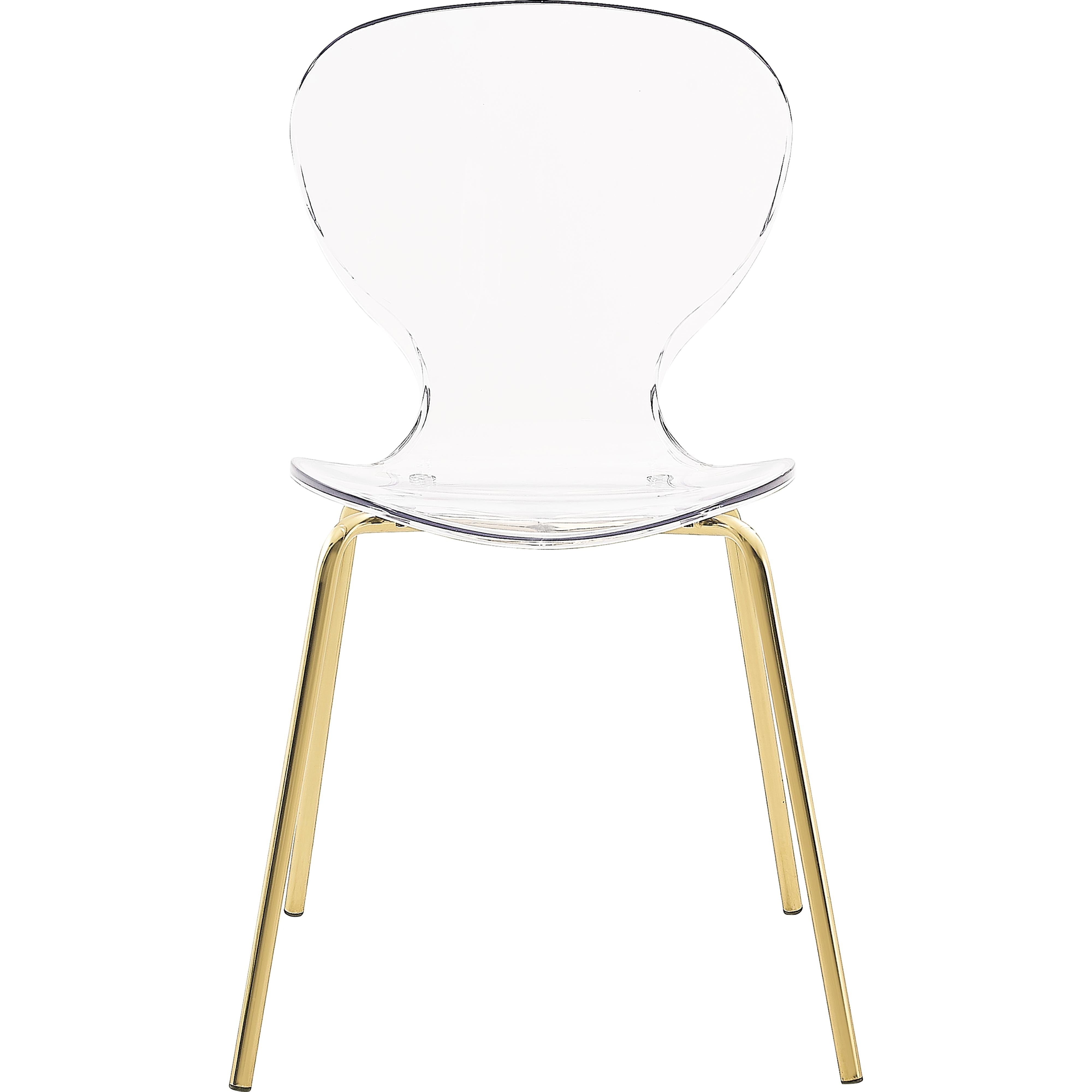 Meridian Clarion Gold Metal Dining Chair