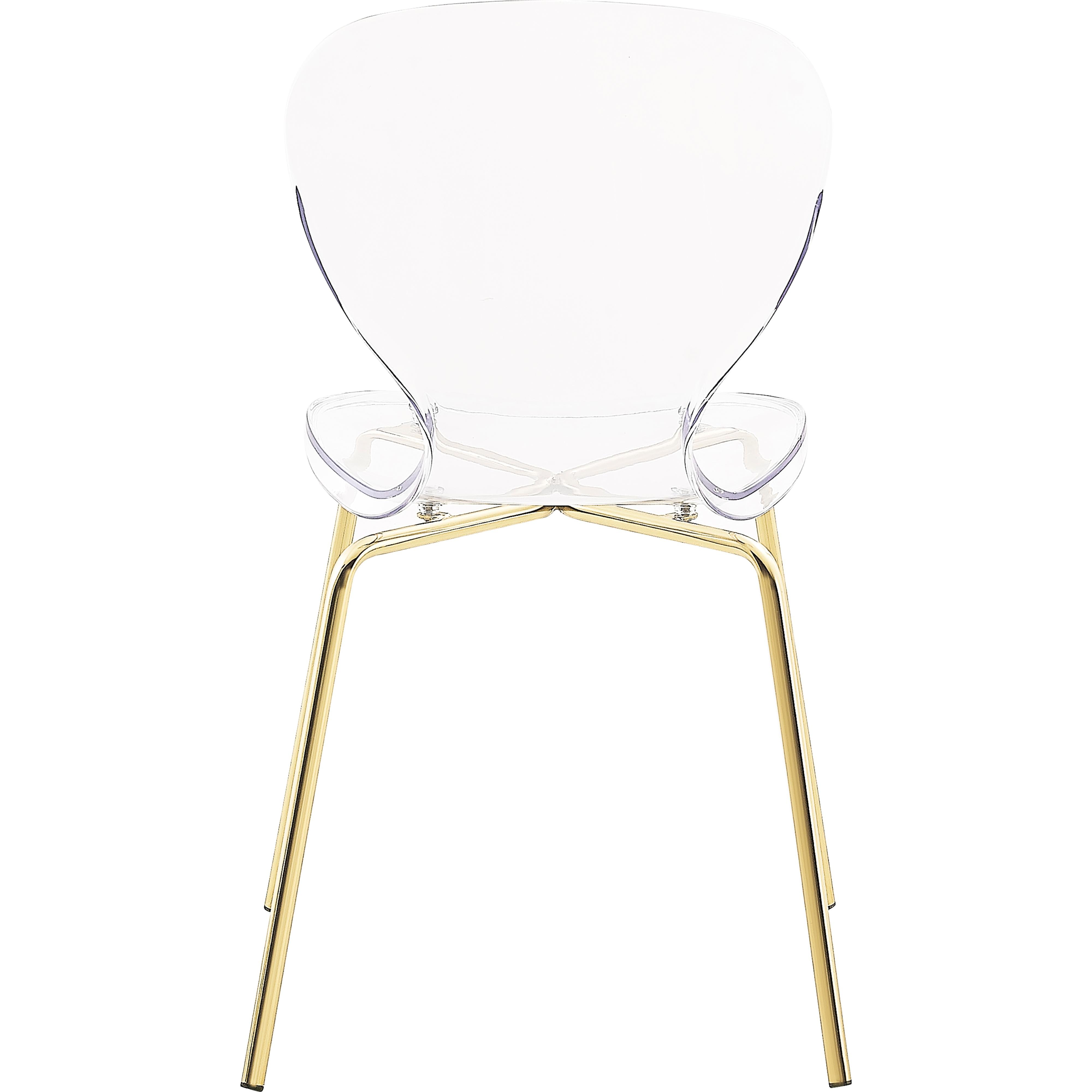 Meridian Clarion Gold Metal Dining Chair