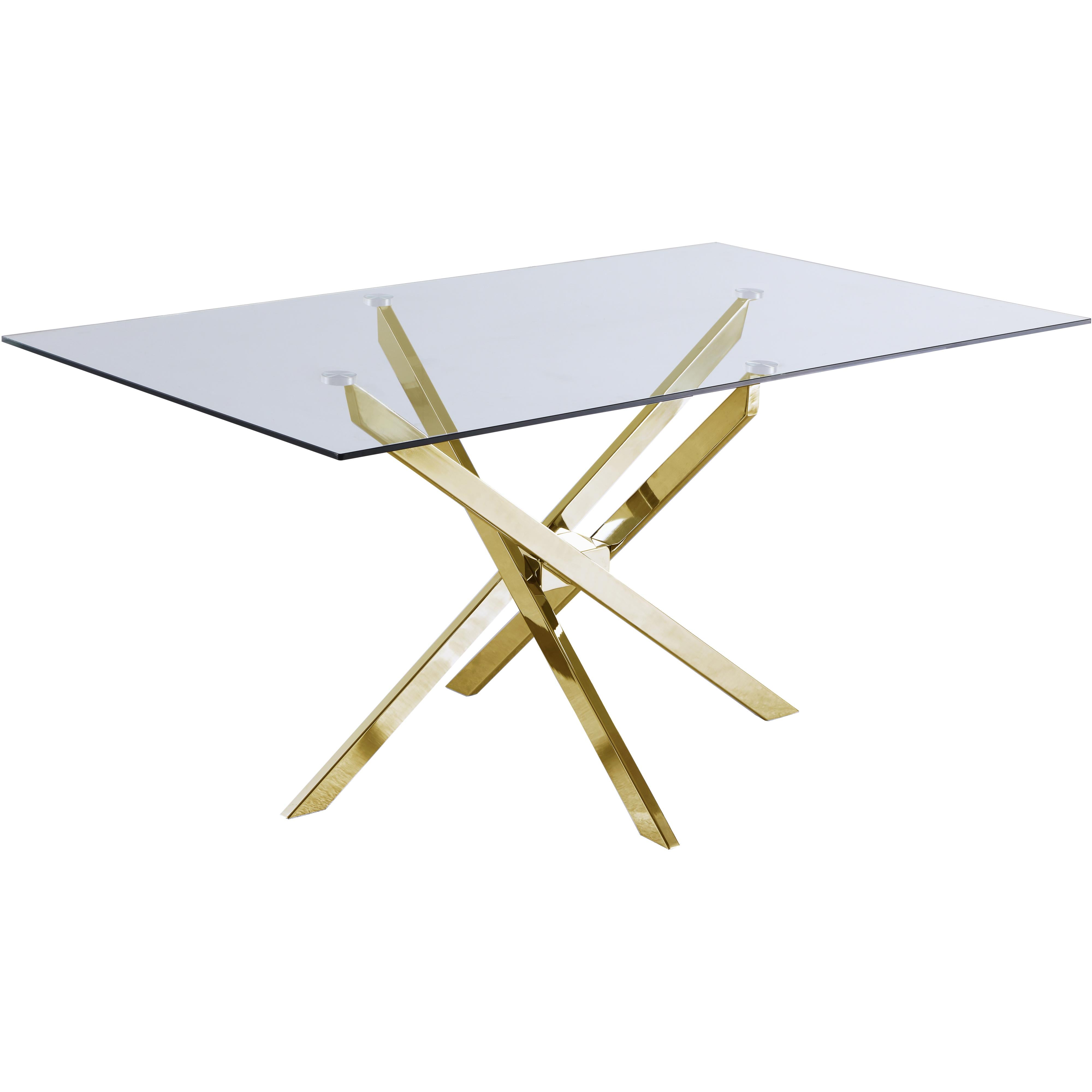 Meridian Xander Gold Dining Table