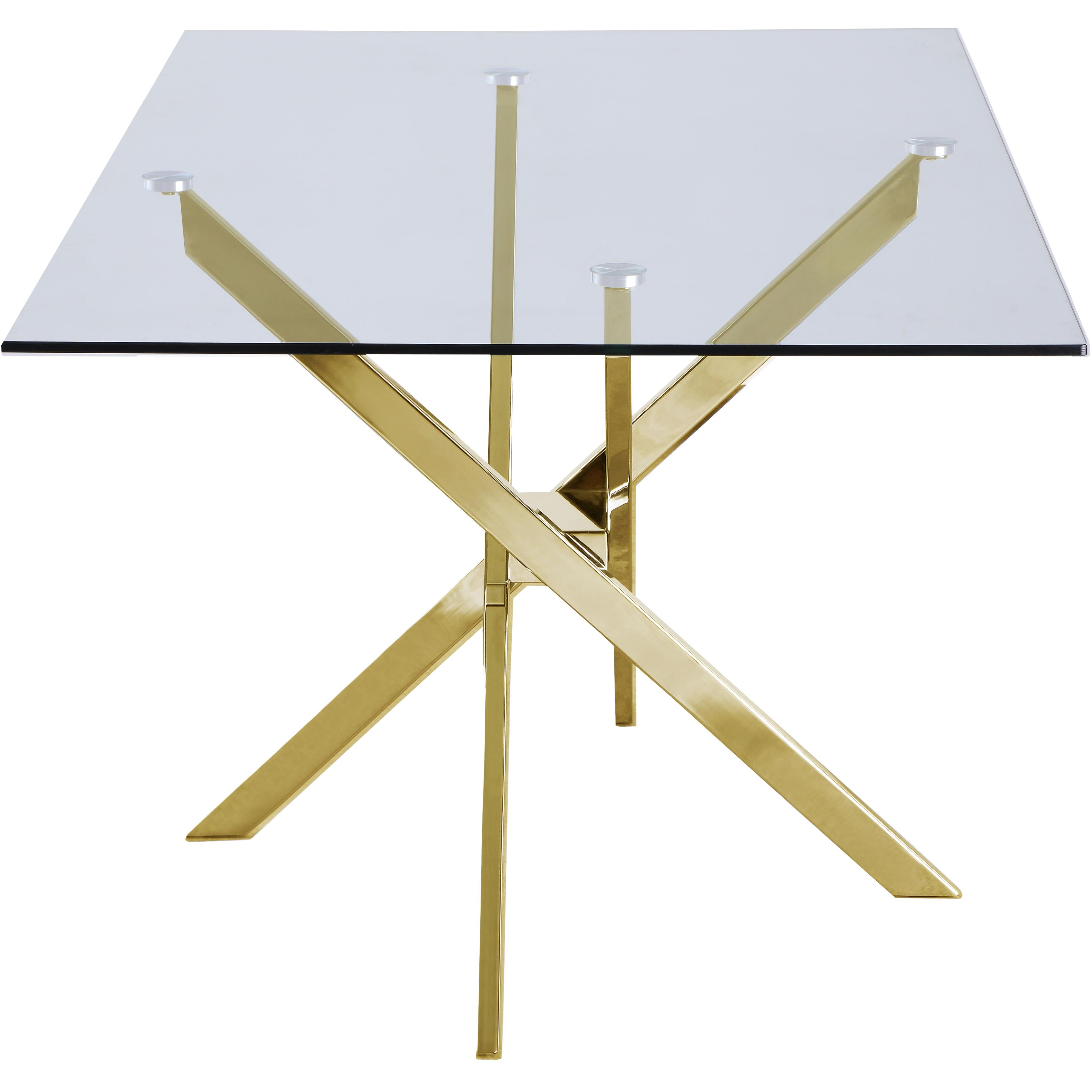 Meridian Xander Gold Dining Table