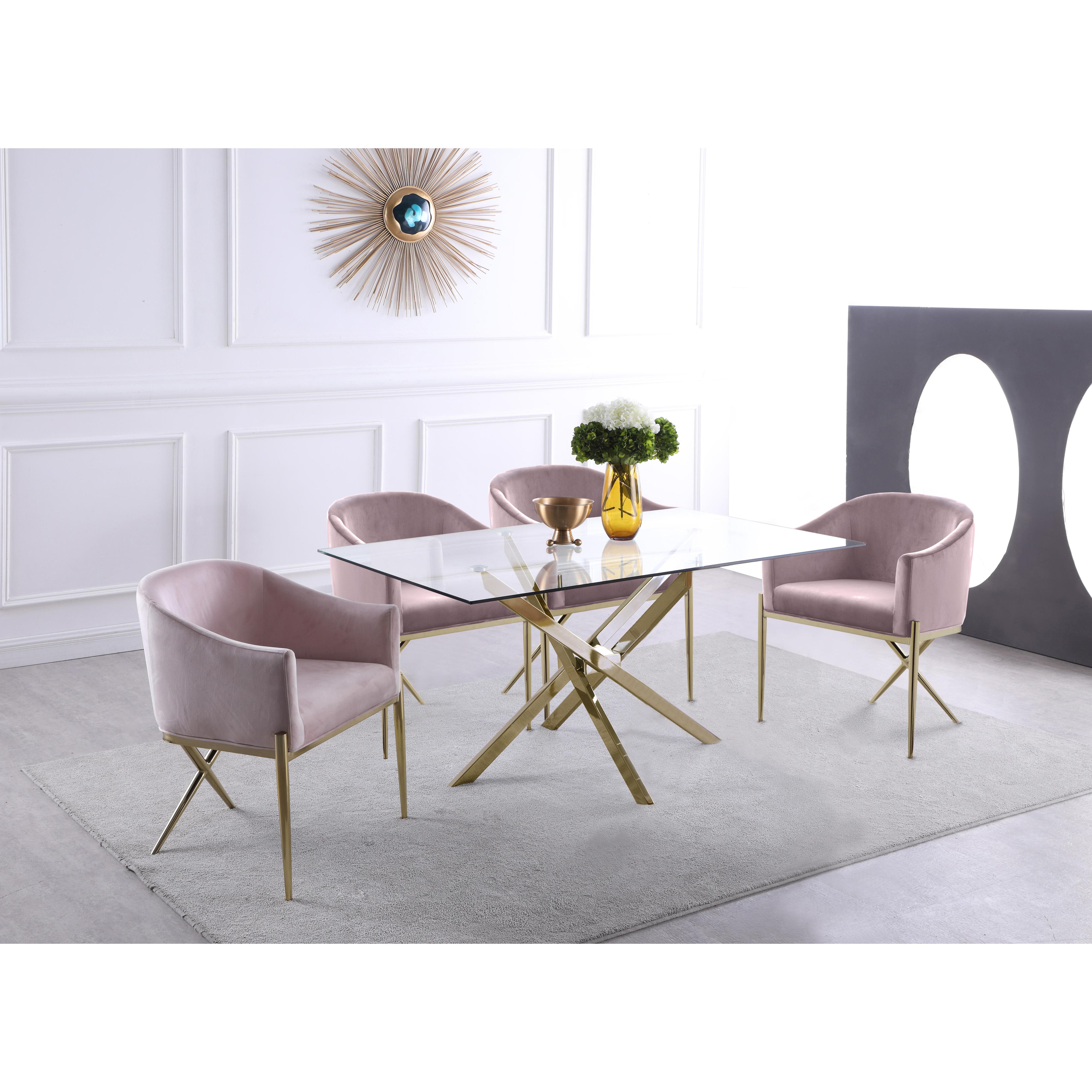 Meridian Xander Gold Dining Table