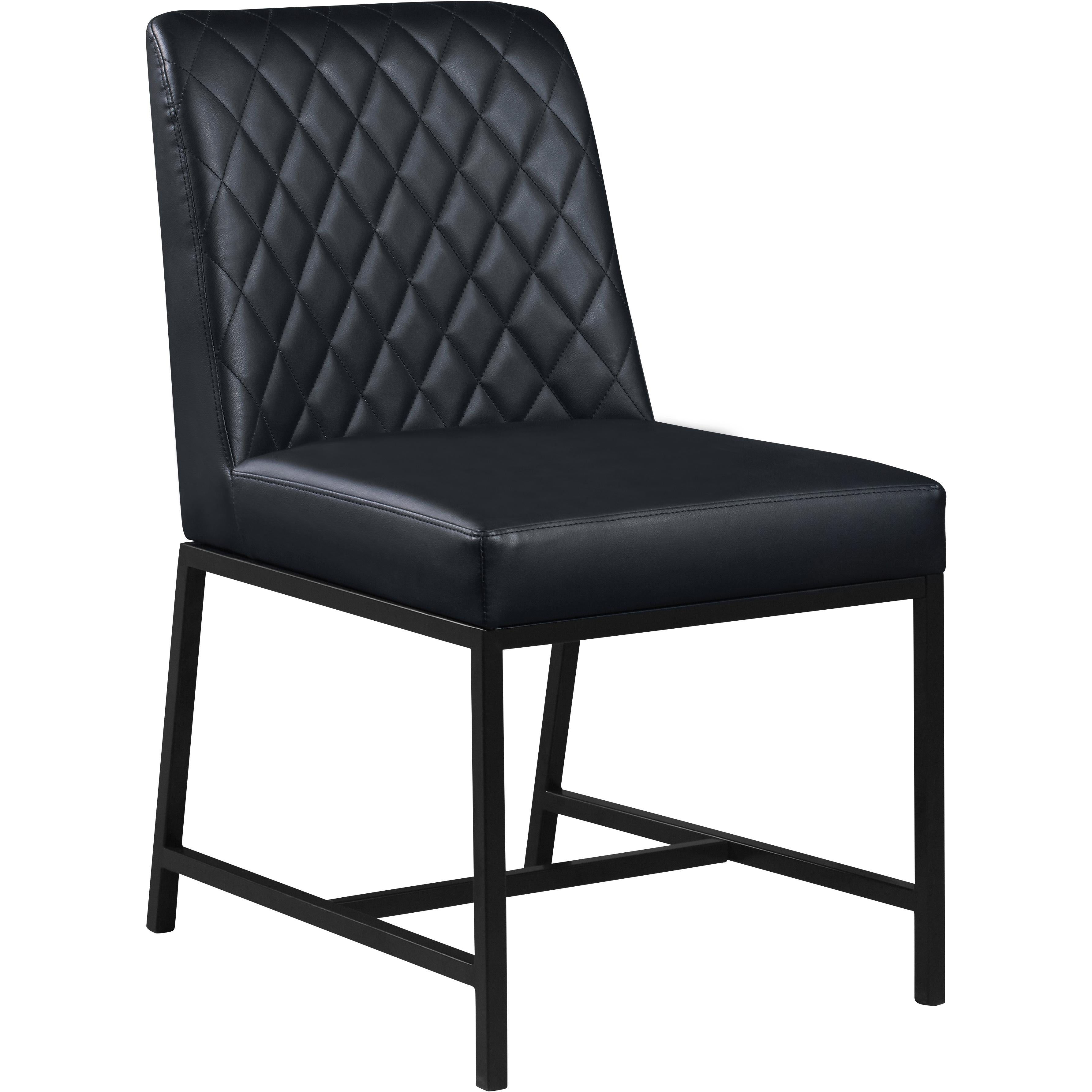 Meridian Bryce Black Vegan Leather Dining Chair