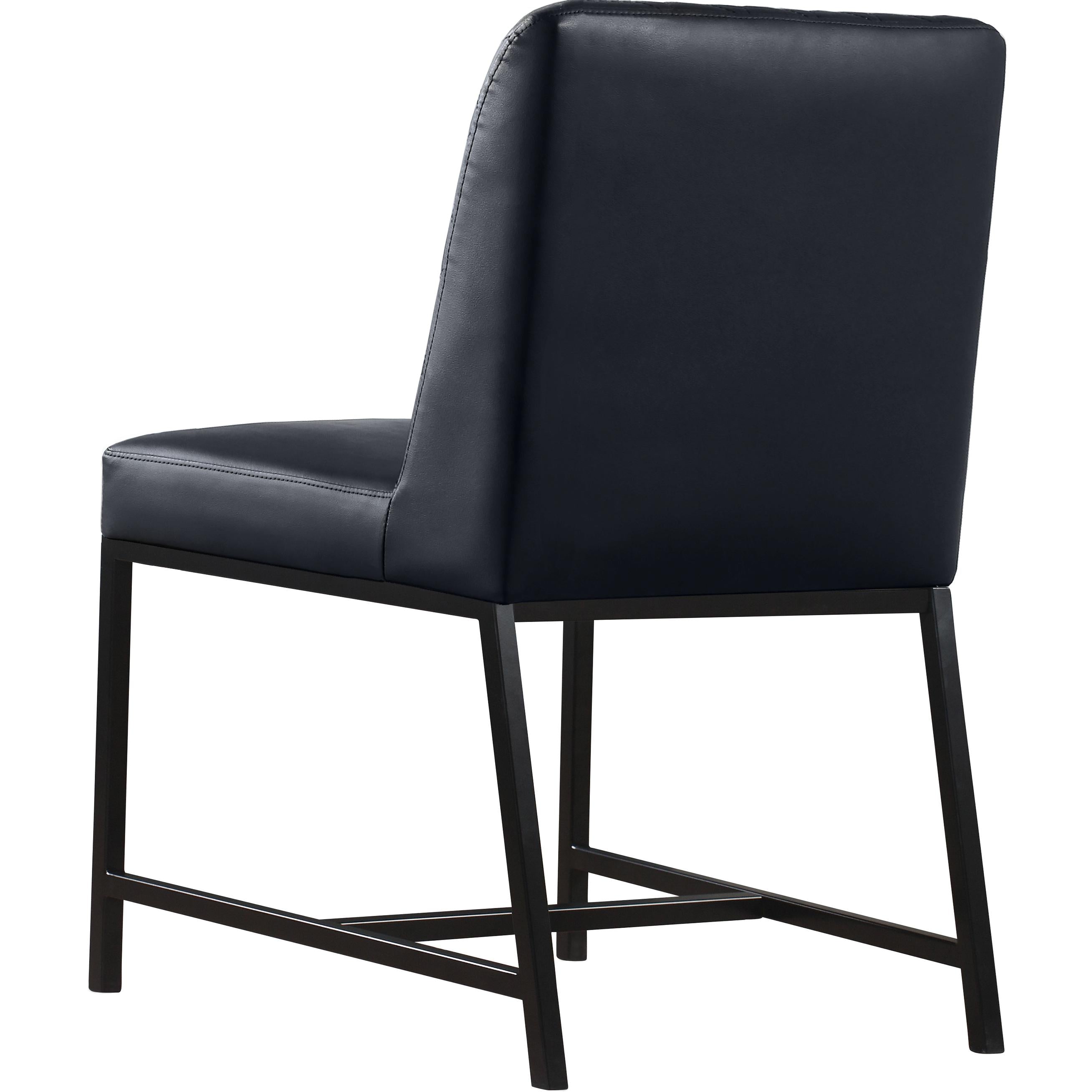 Meridian Bryce Black Vegan Leather Dining Chair