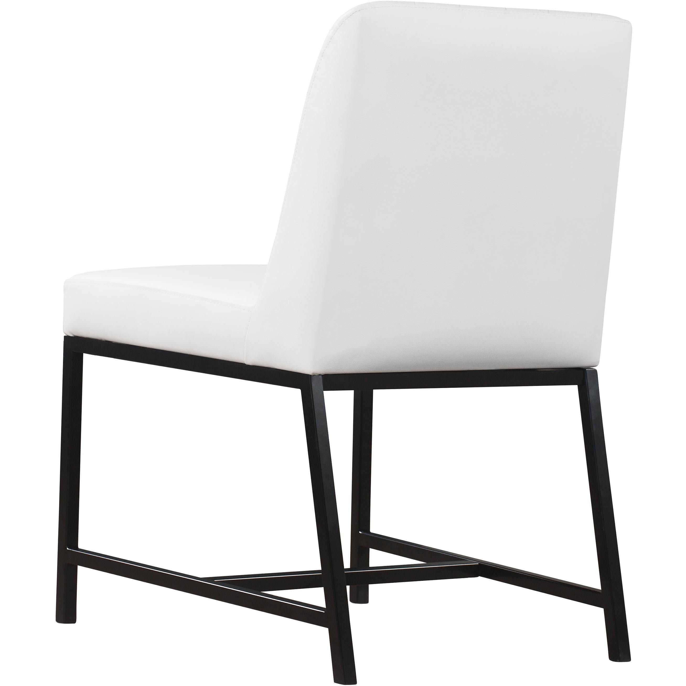 Meridian Bryce White Vegan Leather Dining Chair