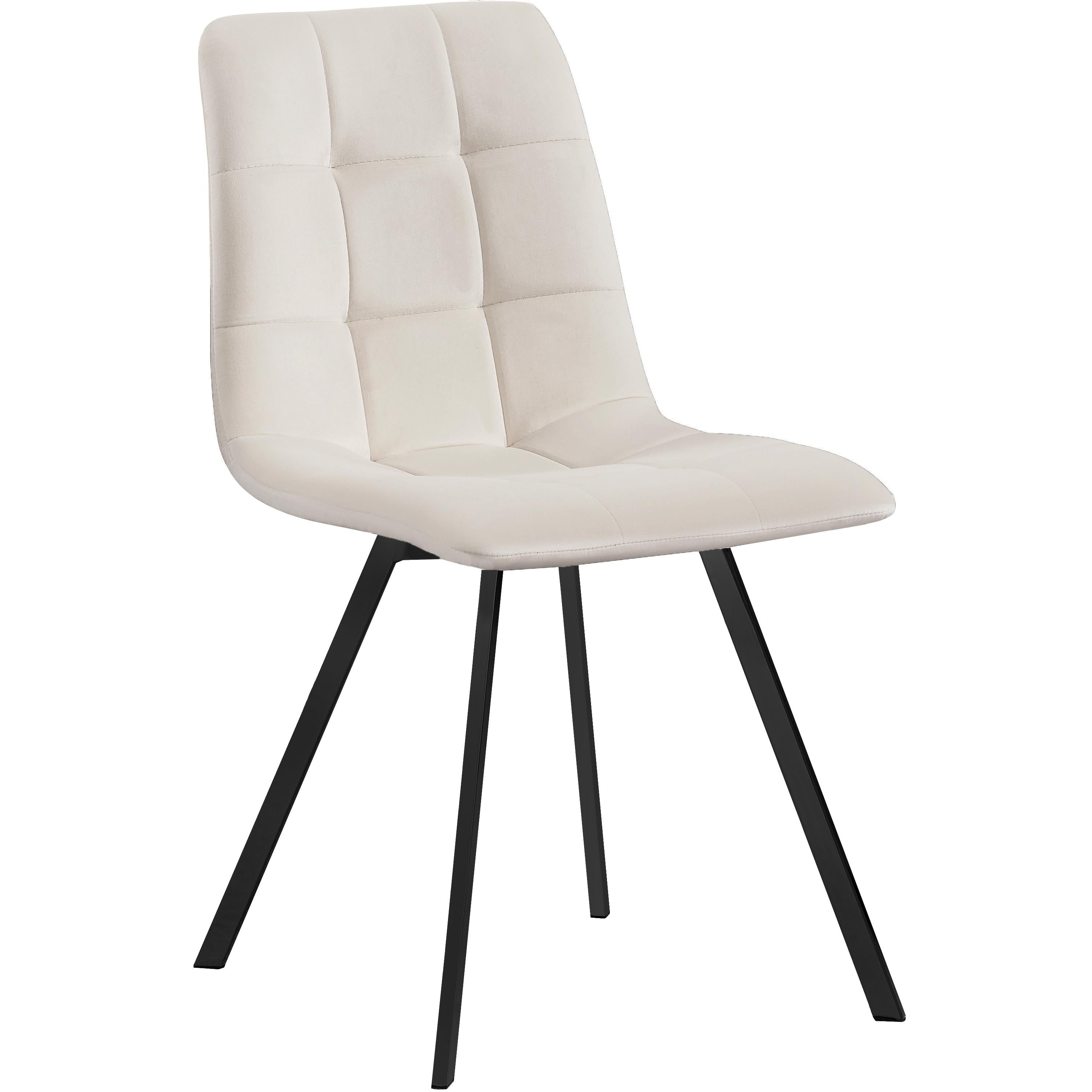 Meridian Annie Cream Velvet Dining Chair