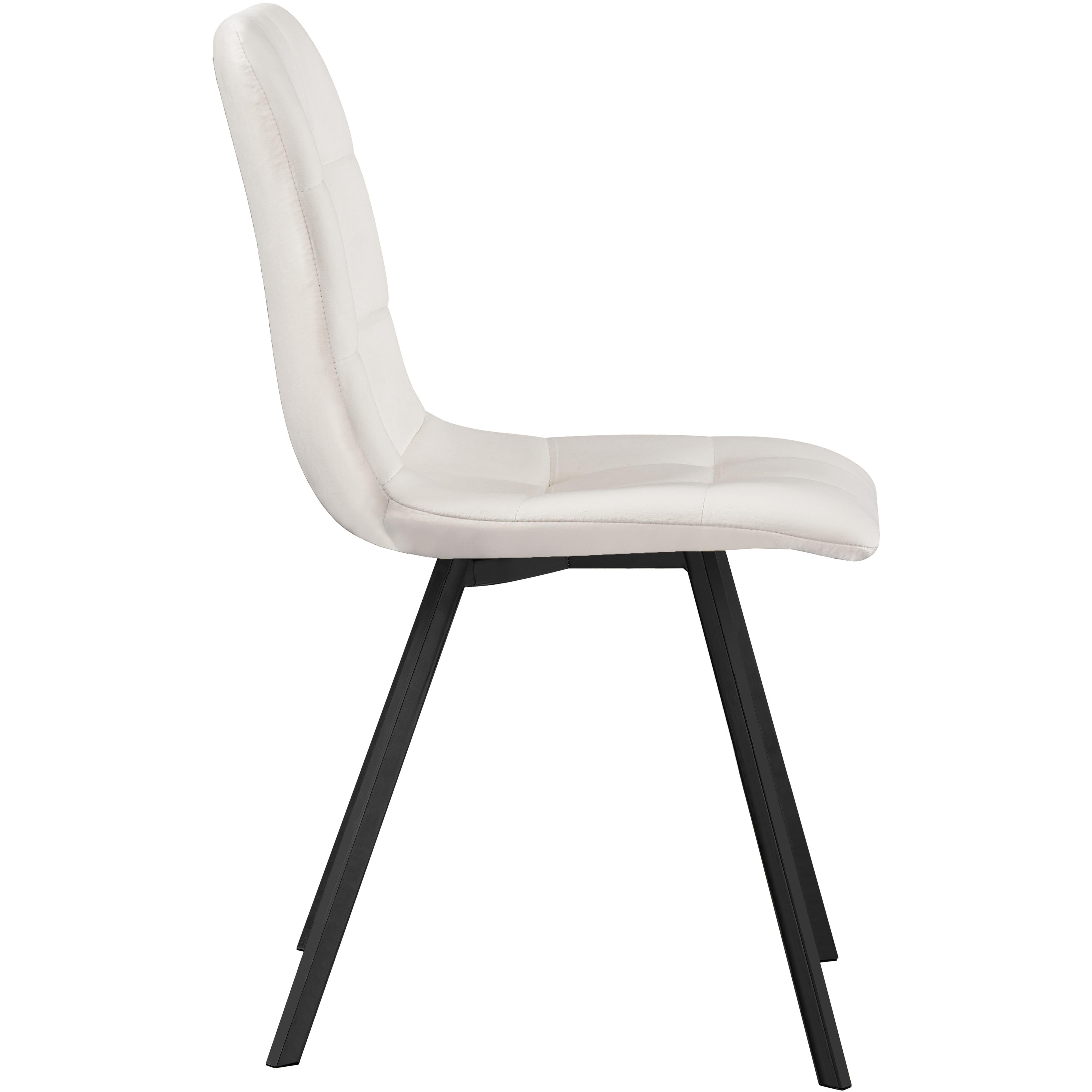 Meridian Annie Cream Velvet Dining Chair