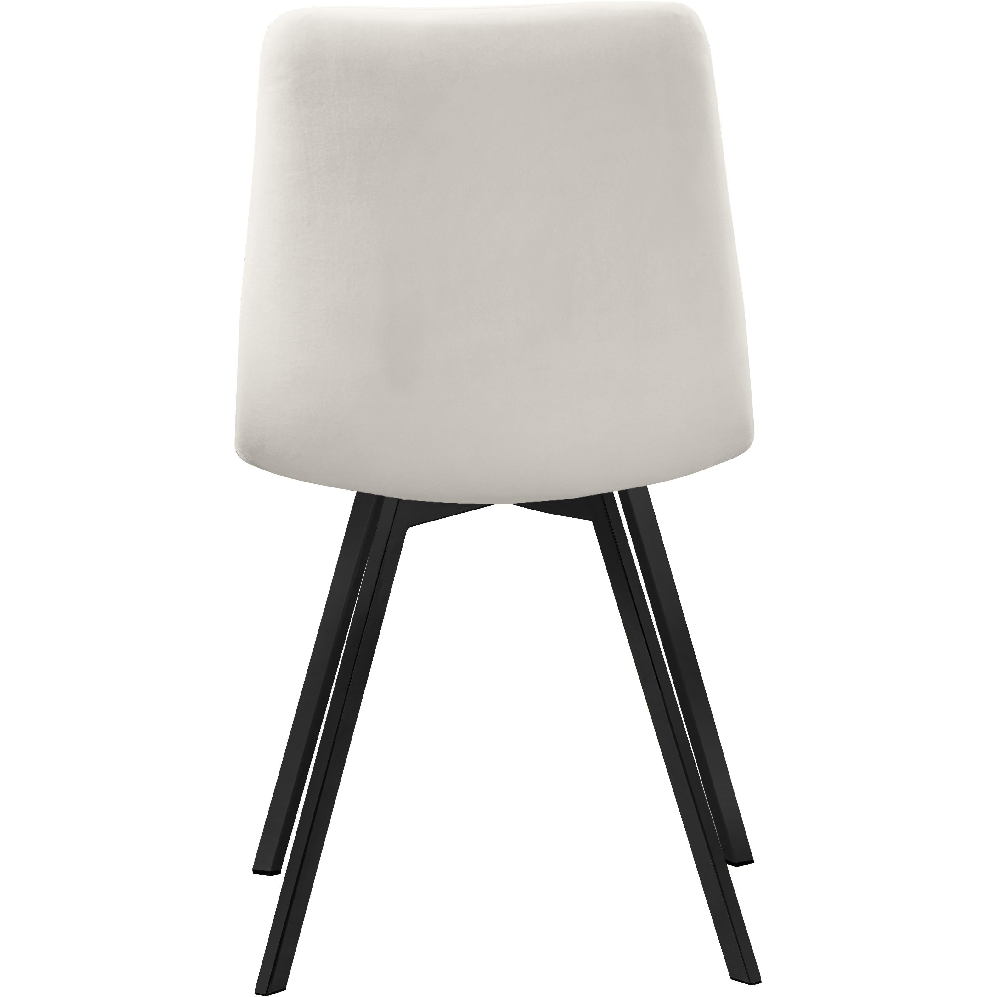 Meridian Annie Cream Velvet Dining Chair