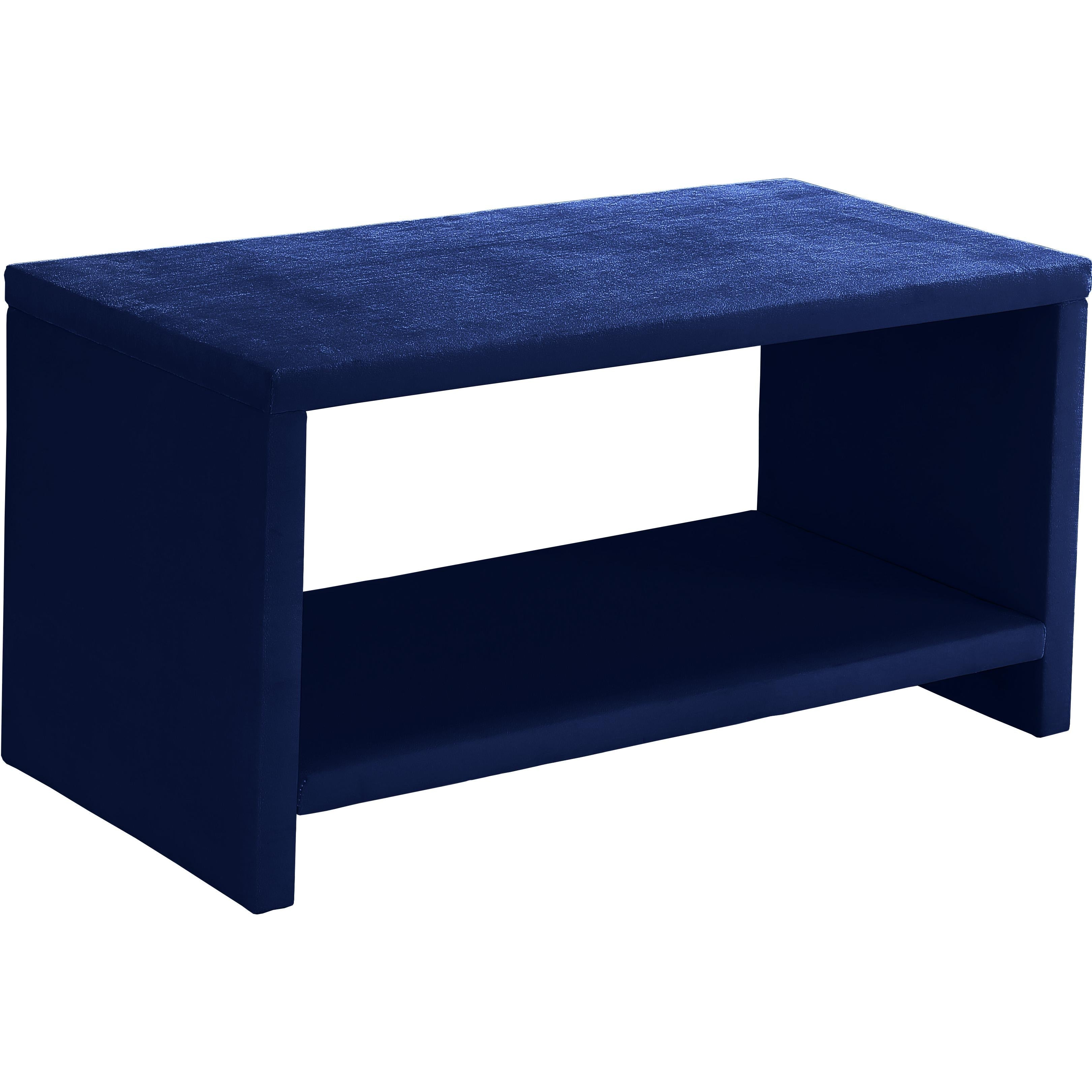 Meridian Cleo Navy Velvet Night Stand