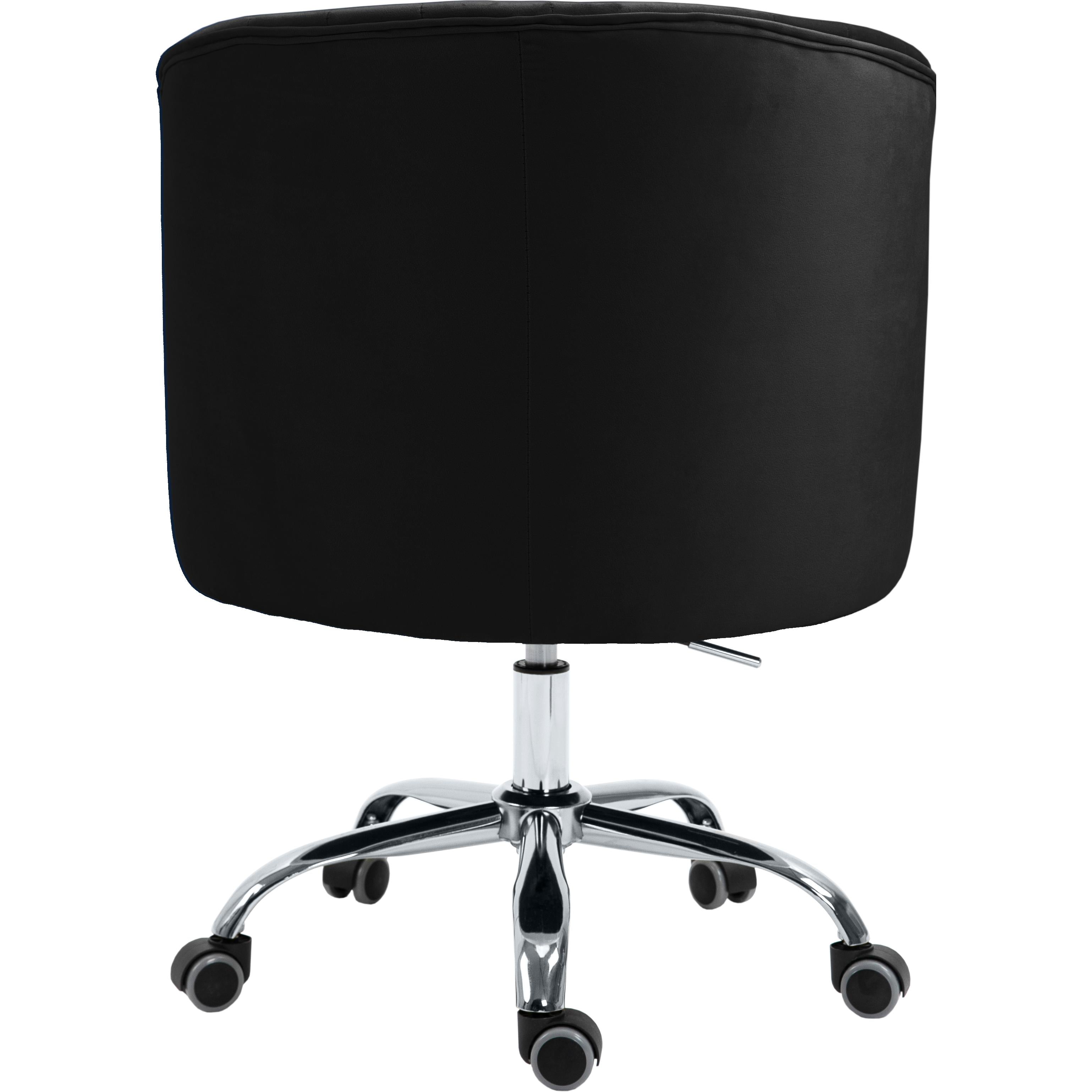 Meridian Arden Black Velvet Office Chair