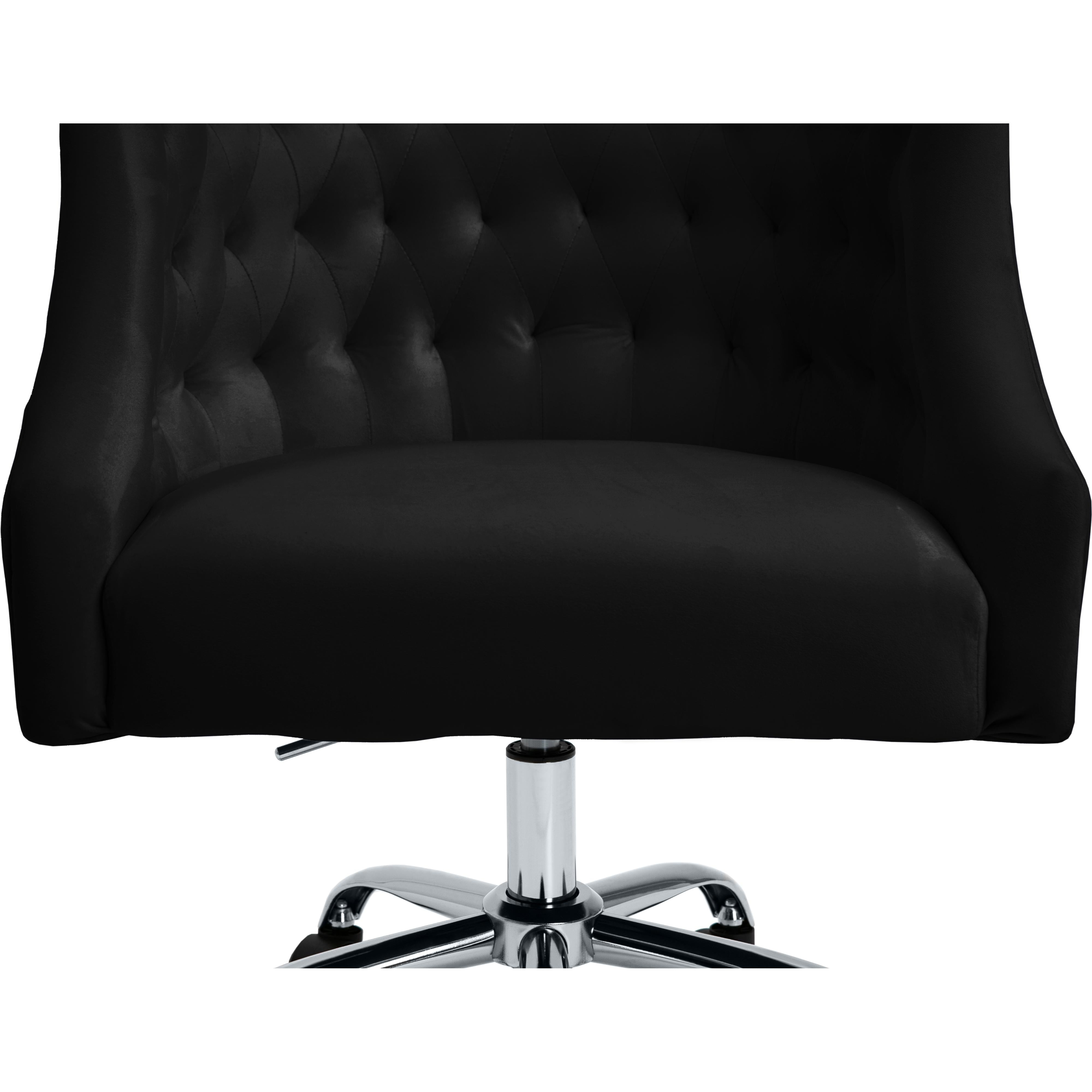 Meridian Arden Black Velvet Office Chair