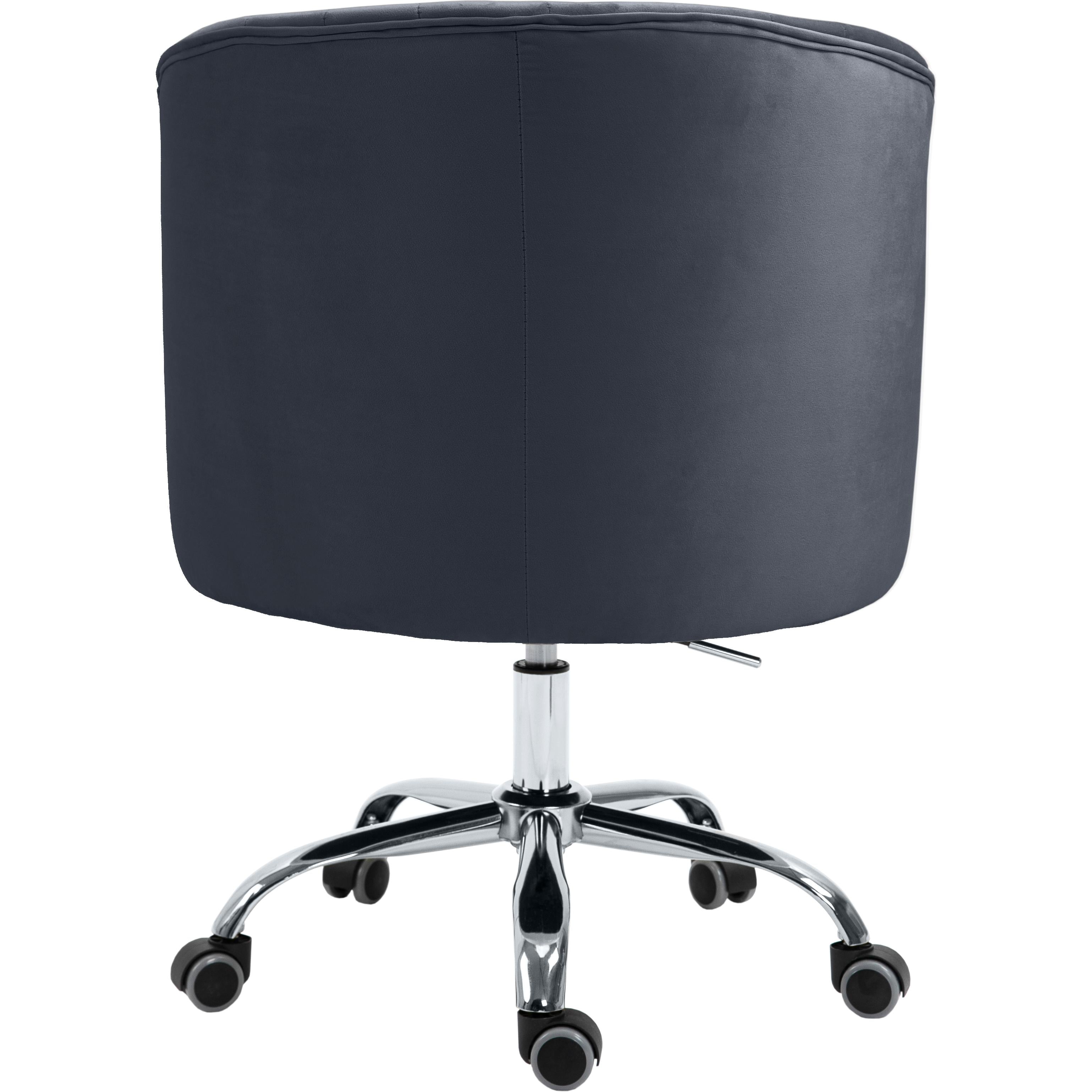 Meridian Arden Grey Velvet Office Chair