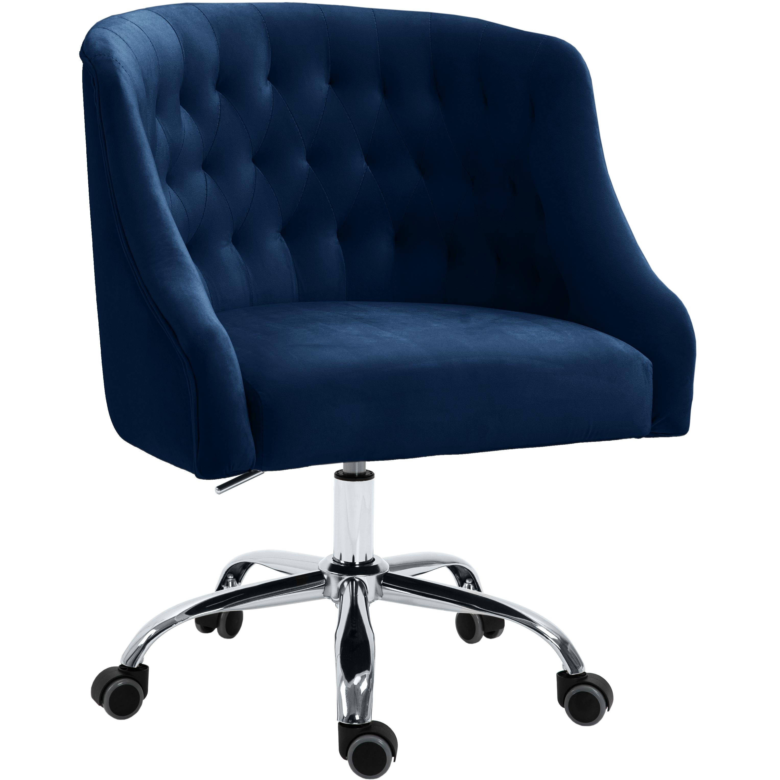 Meridian Arden Navy Velvet Office Chair