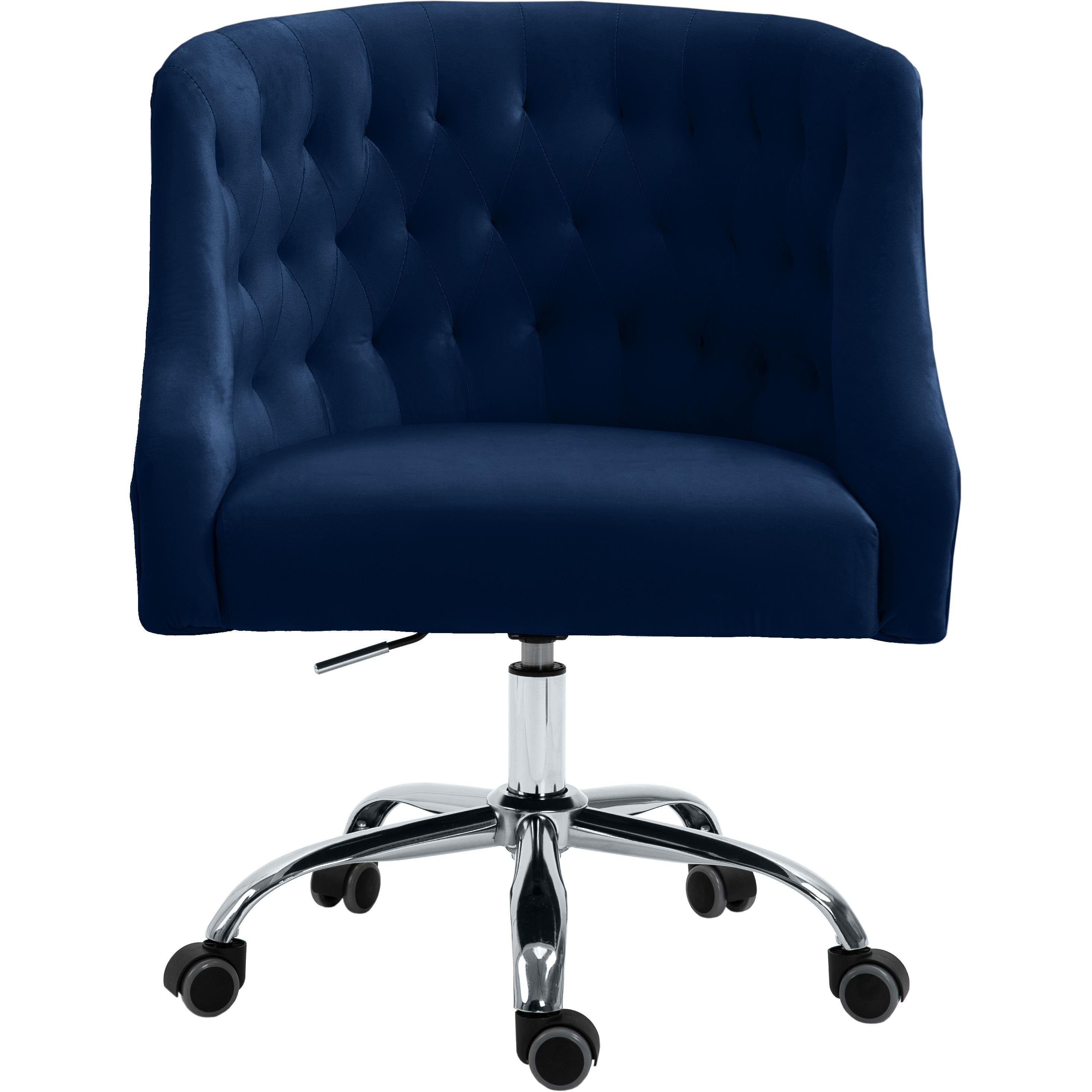 Meridian Arden Navy Velvet Office Chair