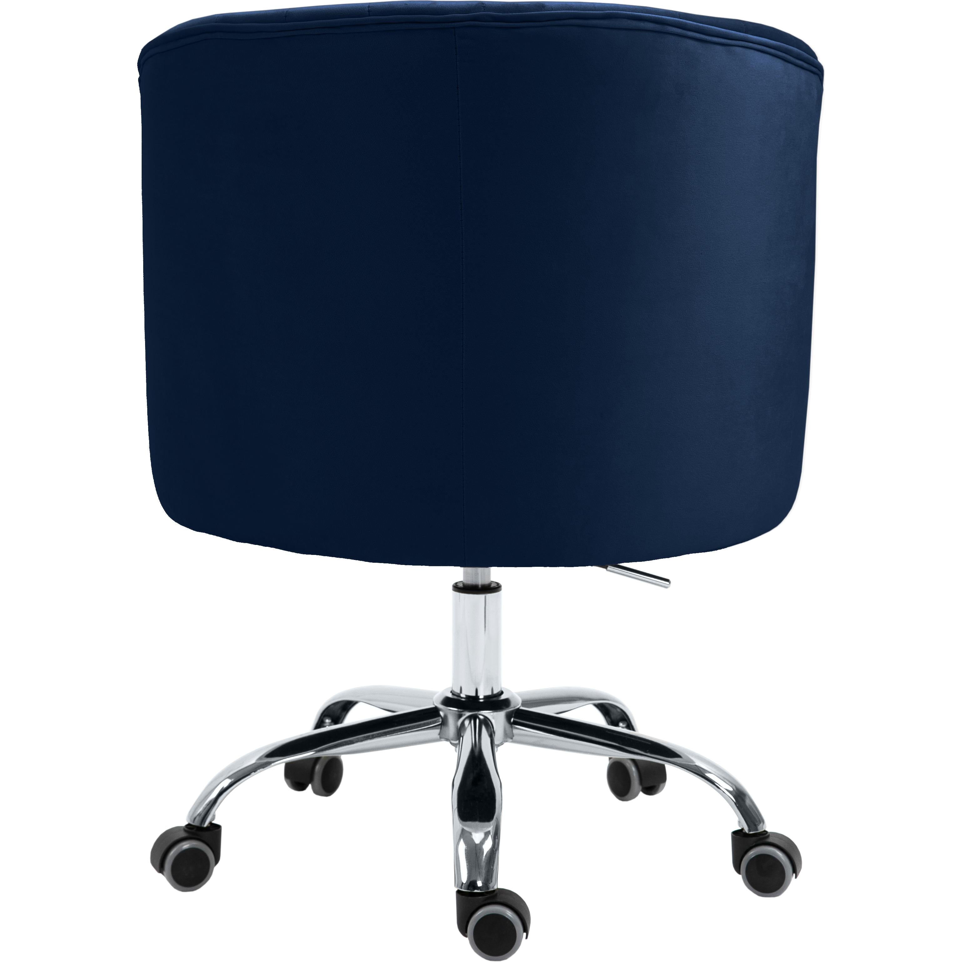 Meridian Arden Navy Velvet Office Chair