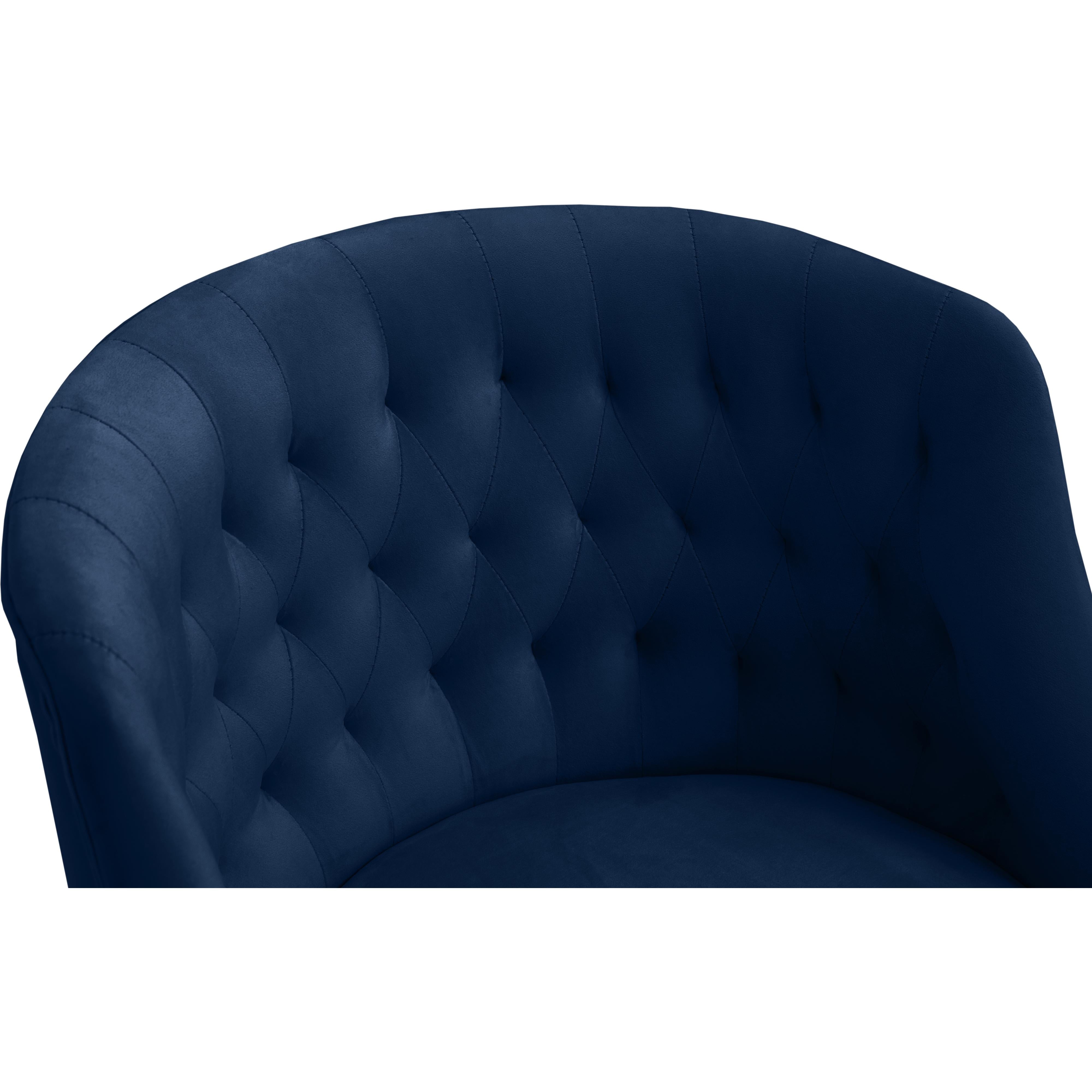 Meridian Arden Navy Velvet Office Chair