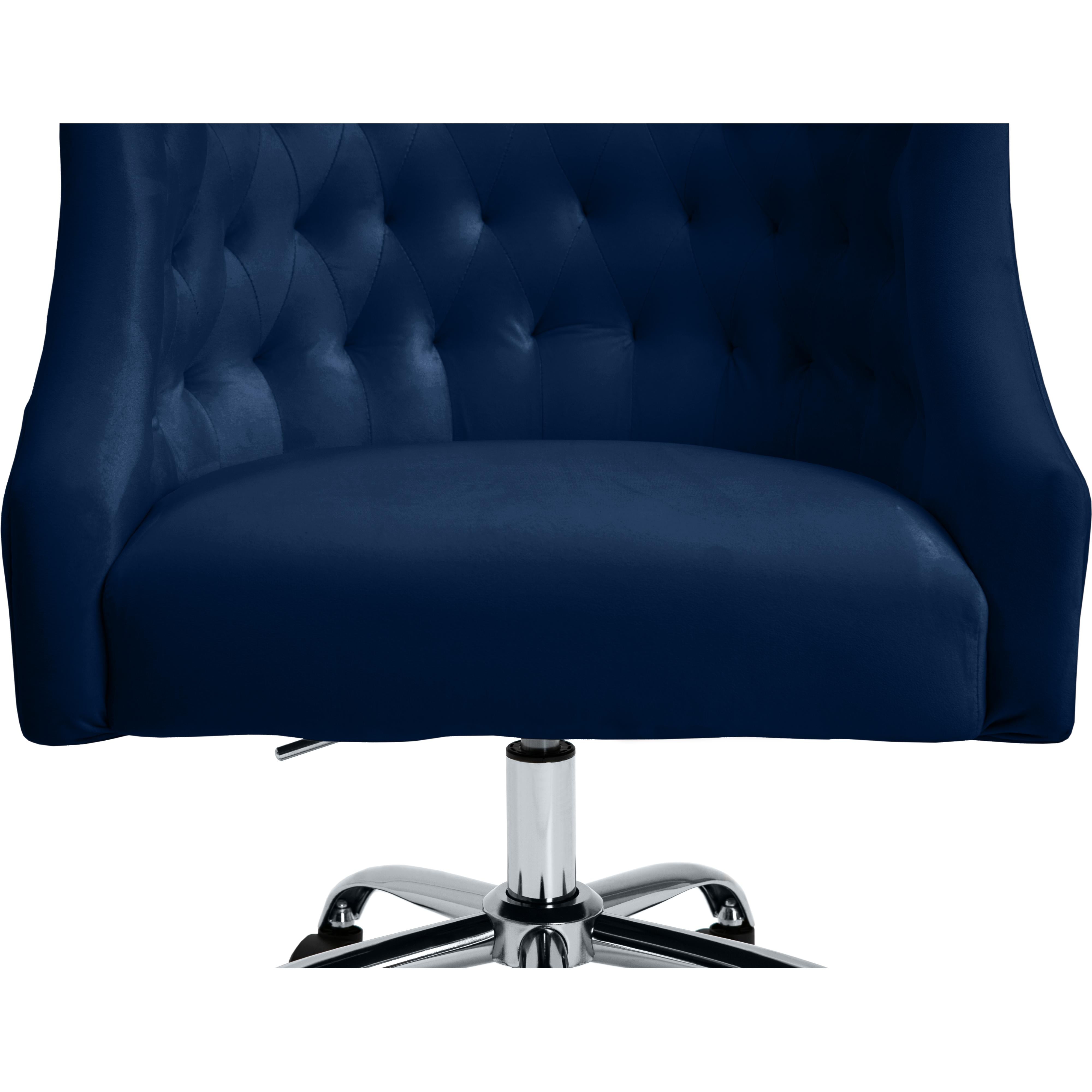 Meridian Arden Navy Velvet Office Chair