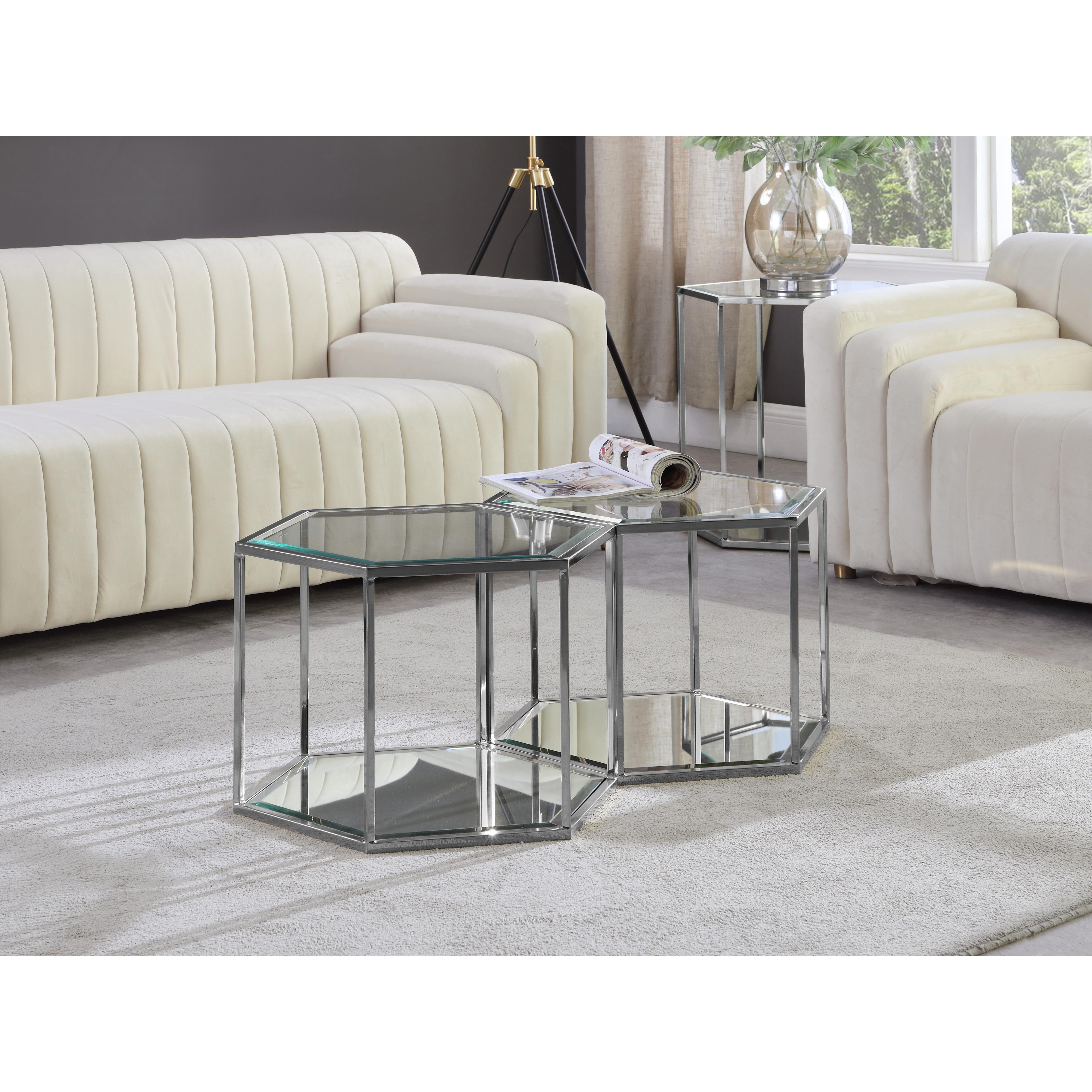 Meridian Sei Chrome Coffee Table