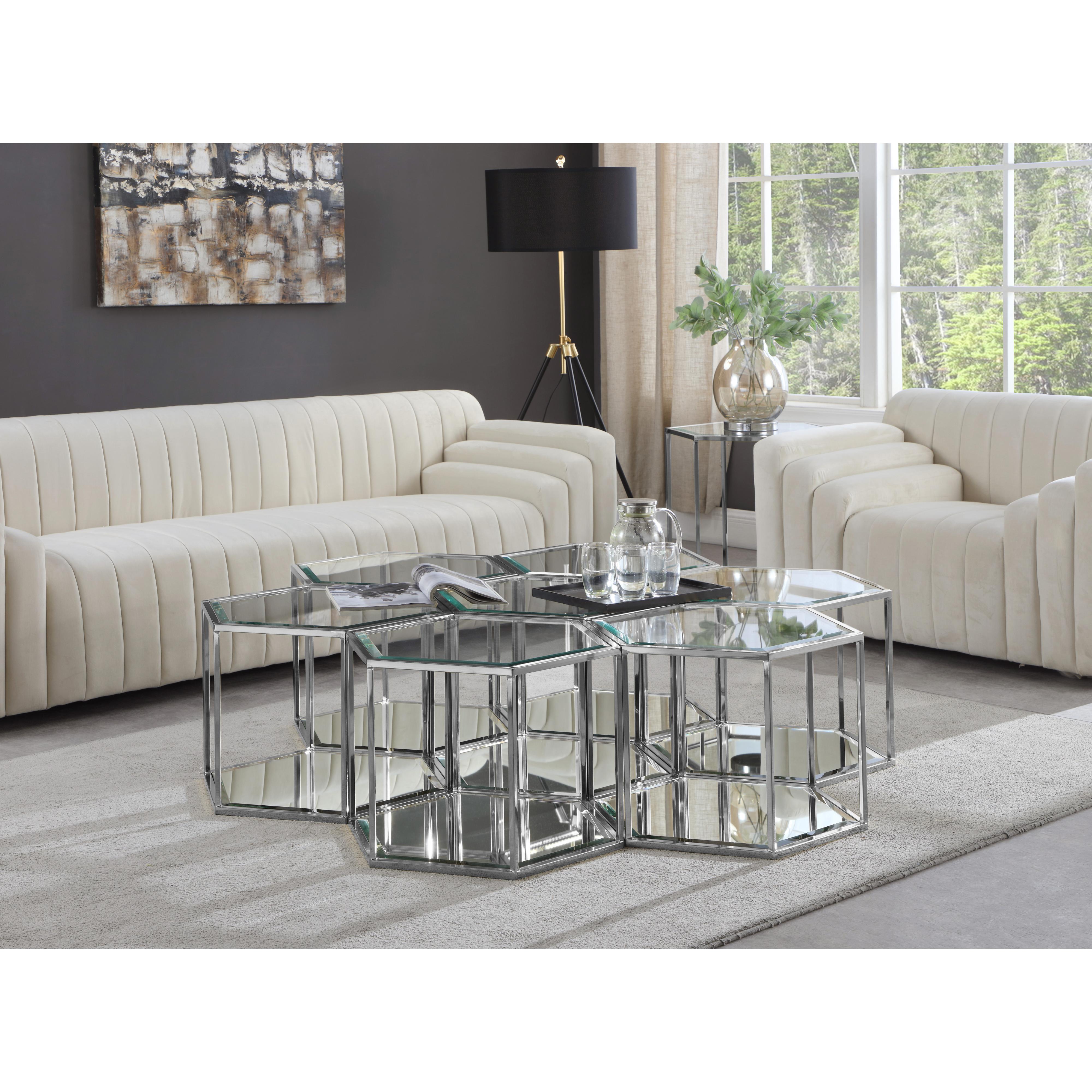 Meridian Sei Chrome Coffee Table