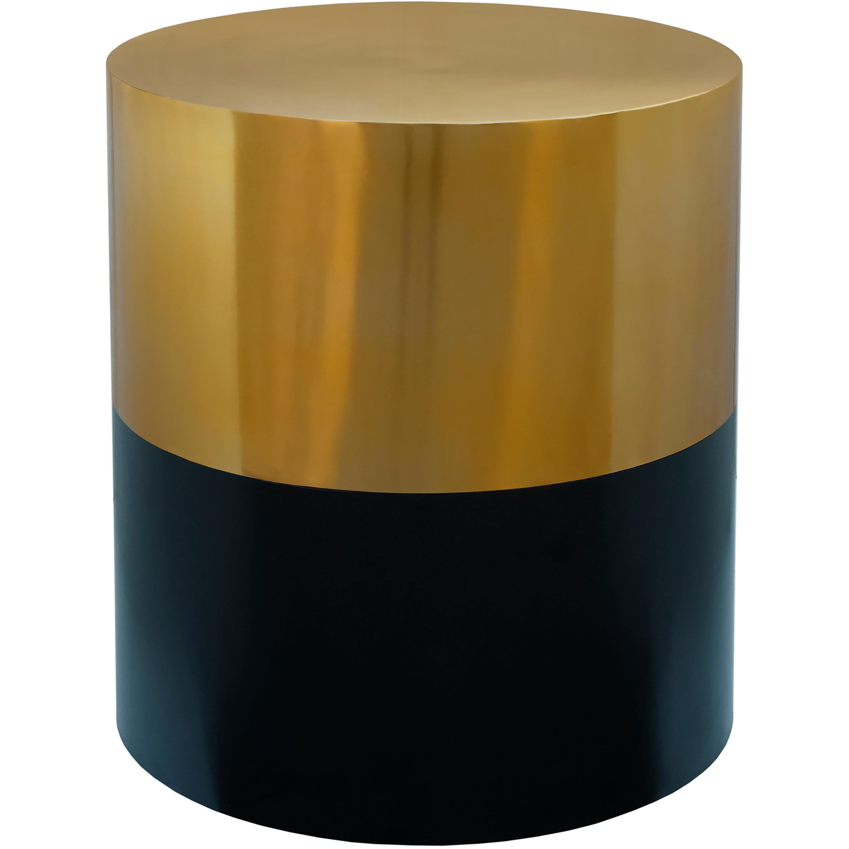 Meridian Sun Black / Gold End Table