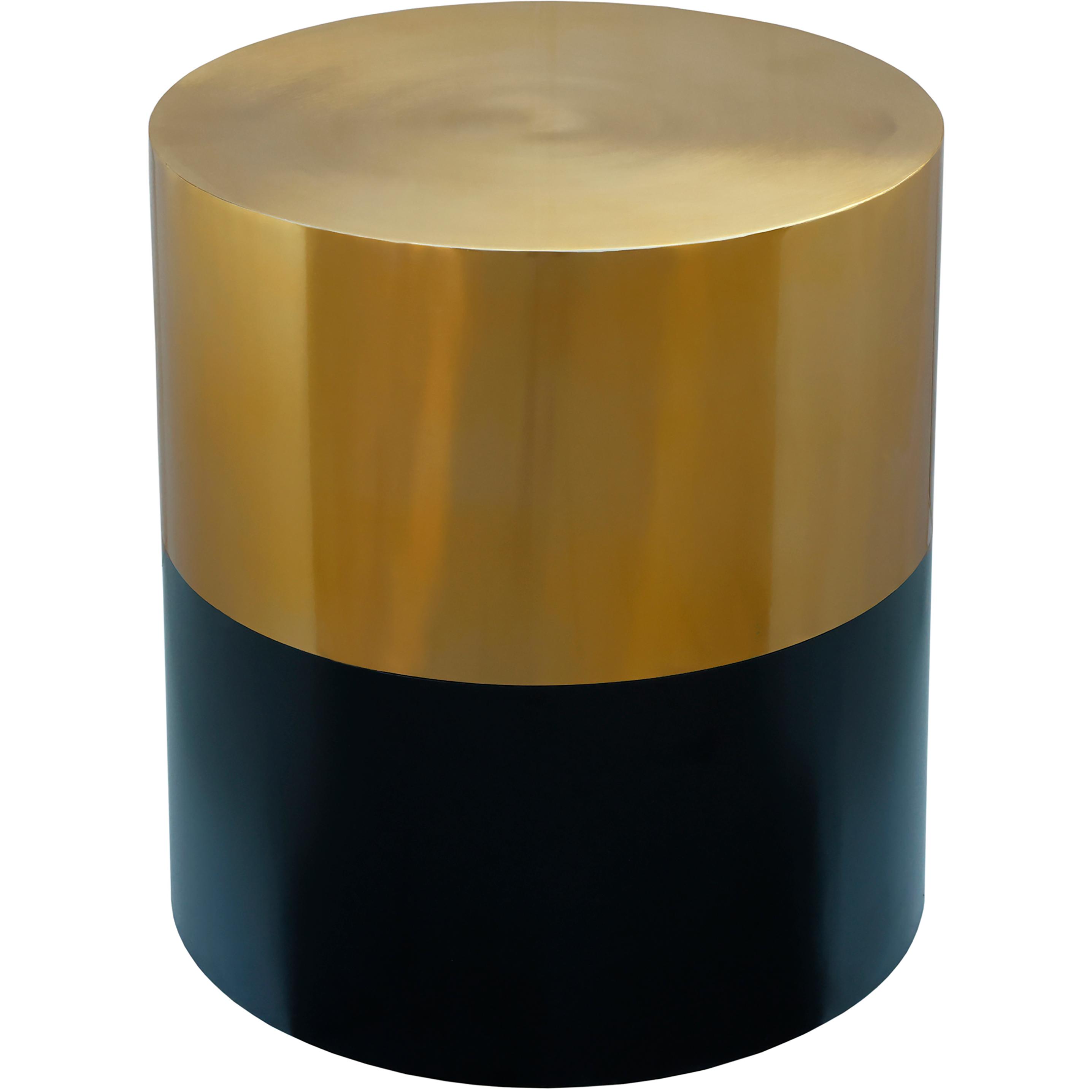 Meridian Sun Black / Gold End Table