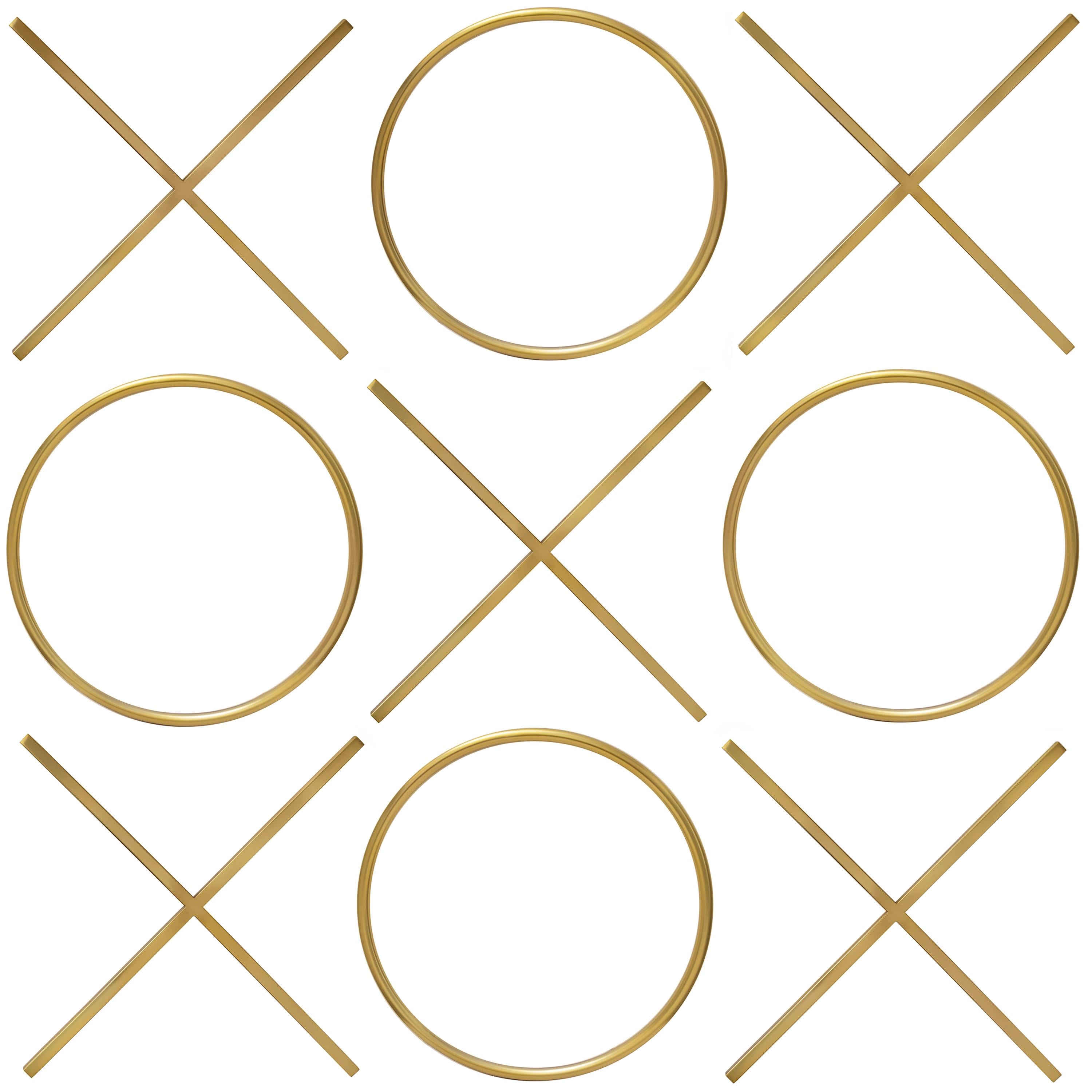 Meridian XOXO Gold Stainless Steel Wall Decor