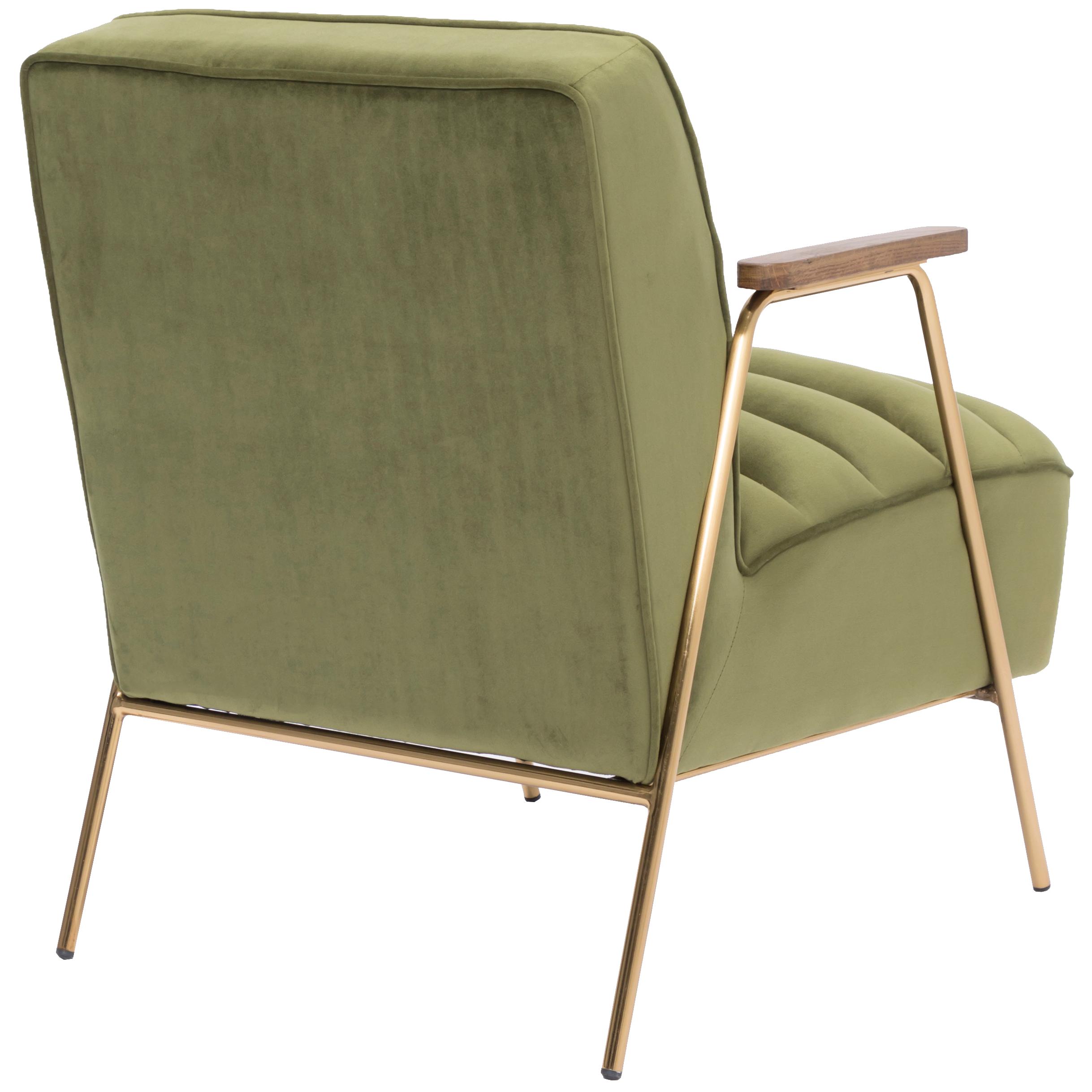 Meridian Woodford Olive Velvet Accent Chair