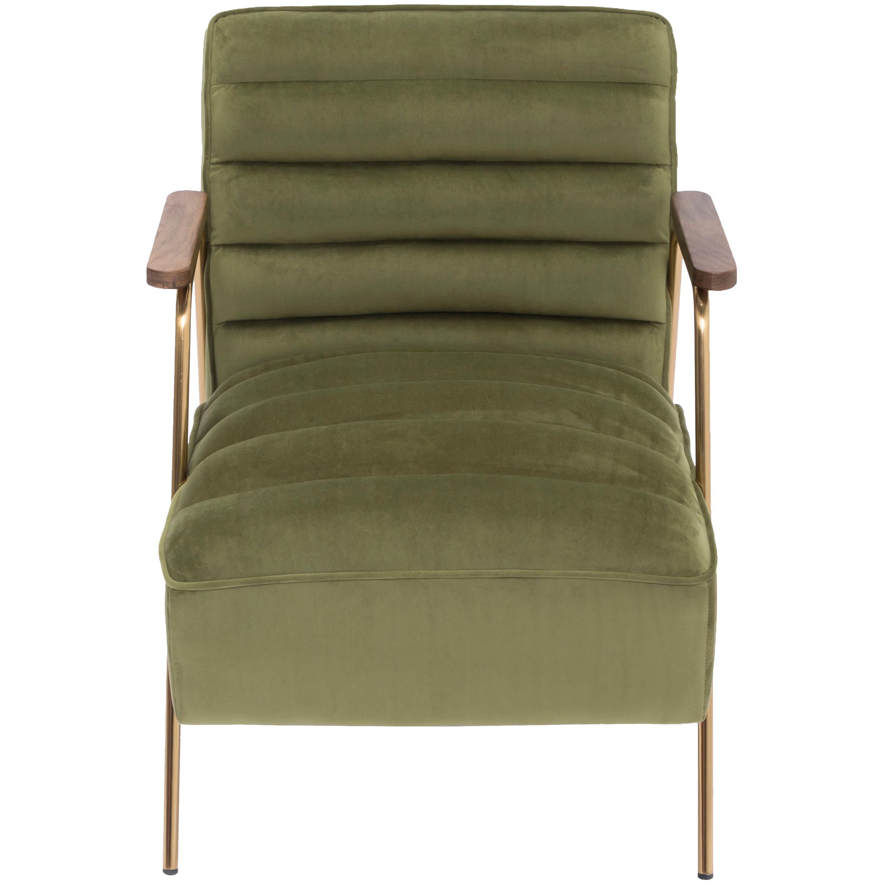 Meridian Woodford Olive Velvet Accent Chair