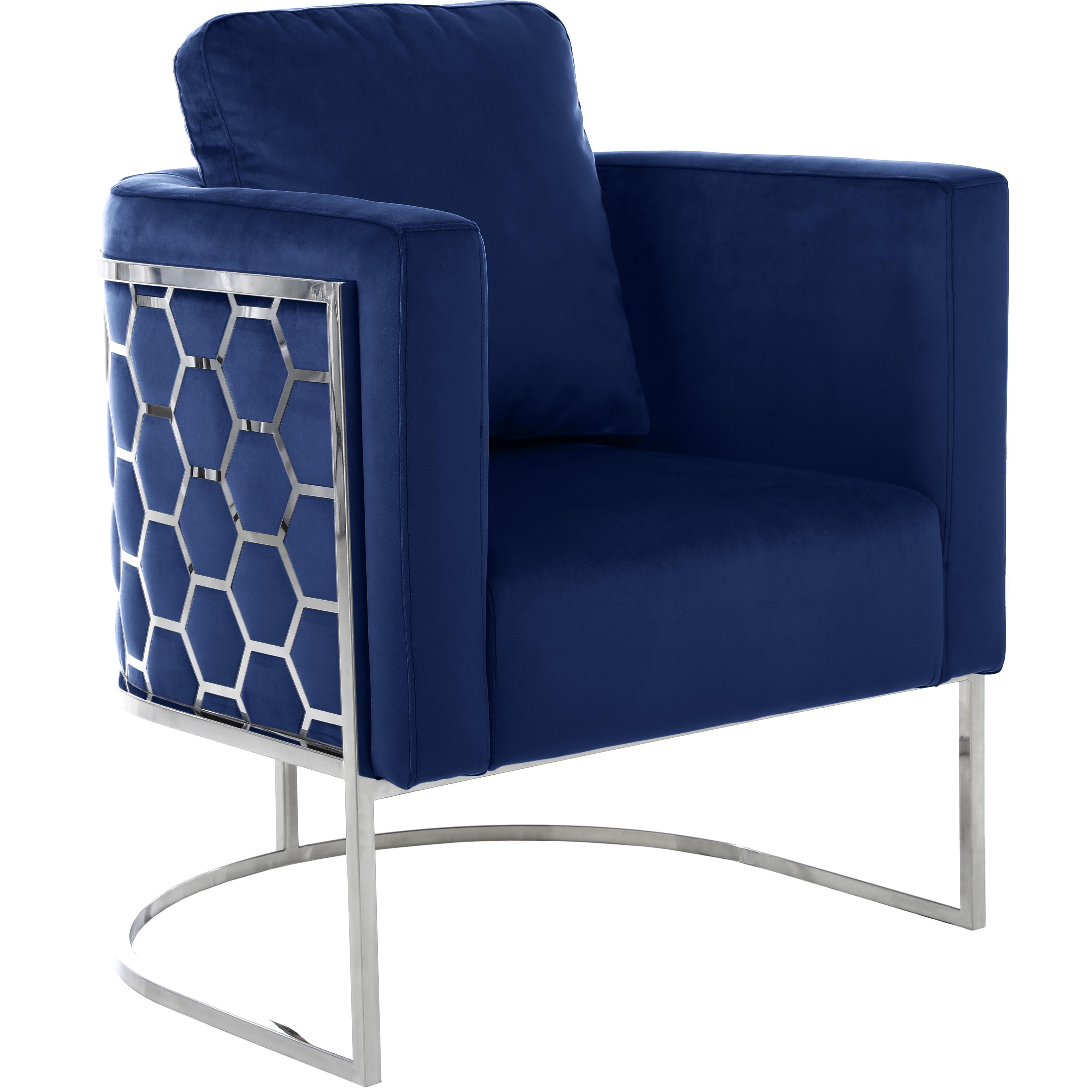 Meridian Casa Navy Velvet Chair