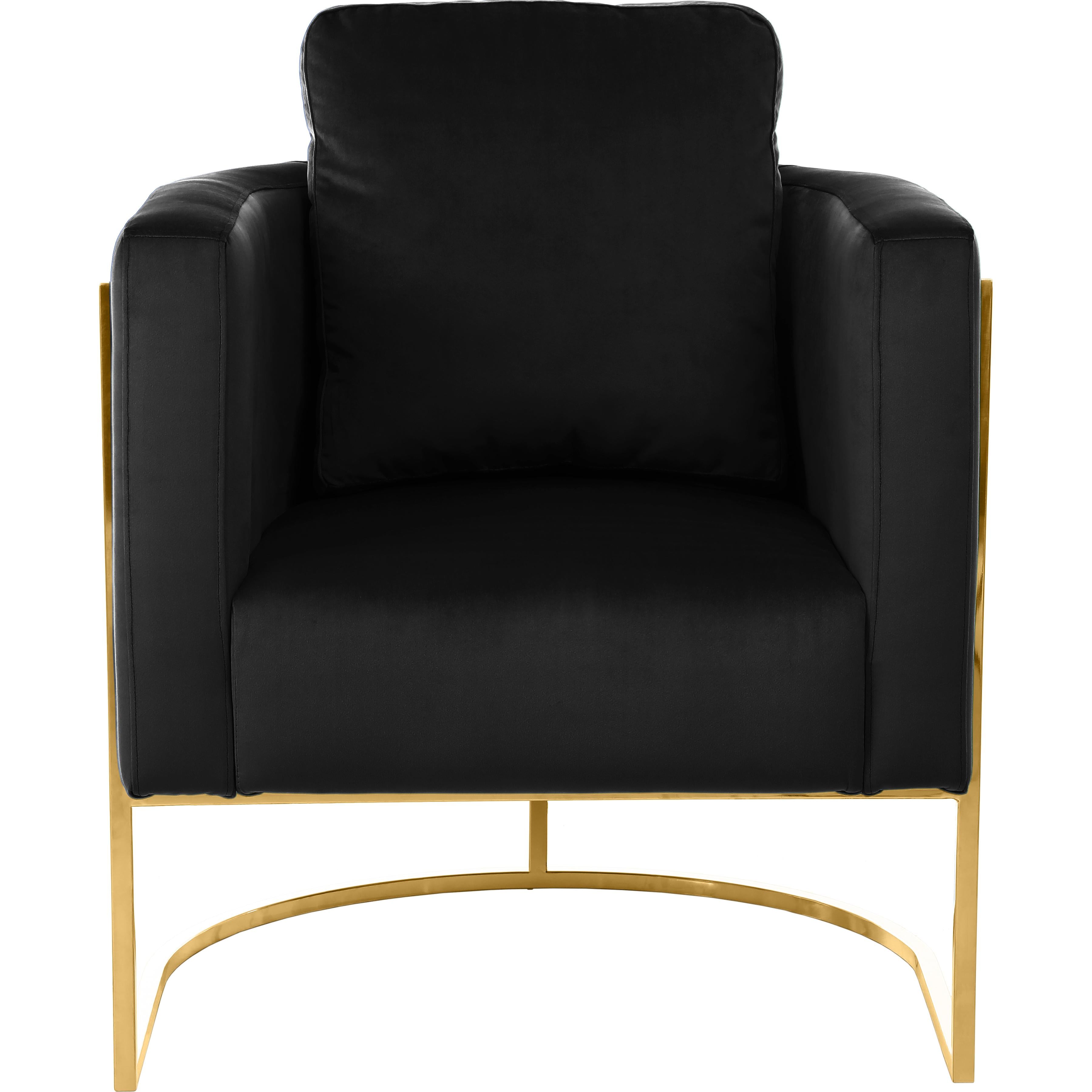 Meridian Casa Black Velvet Chair