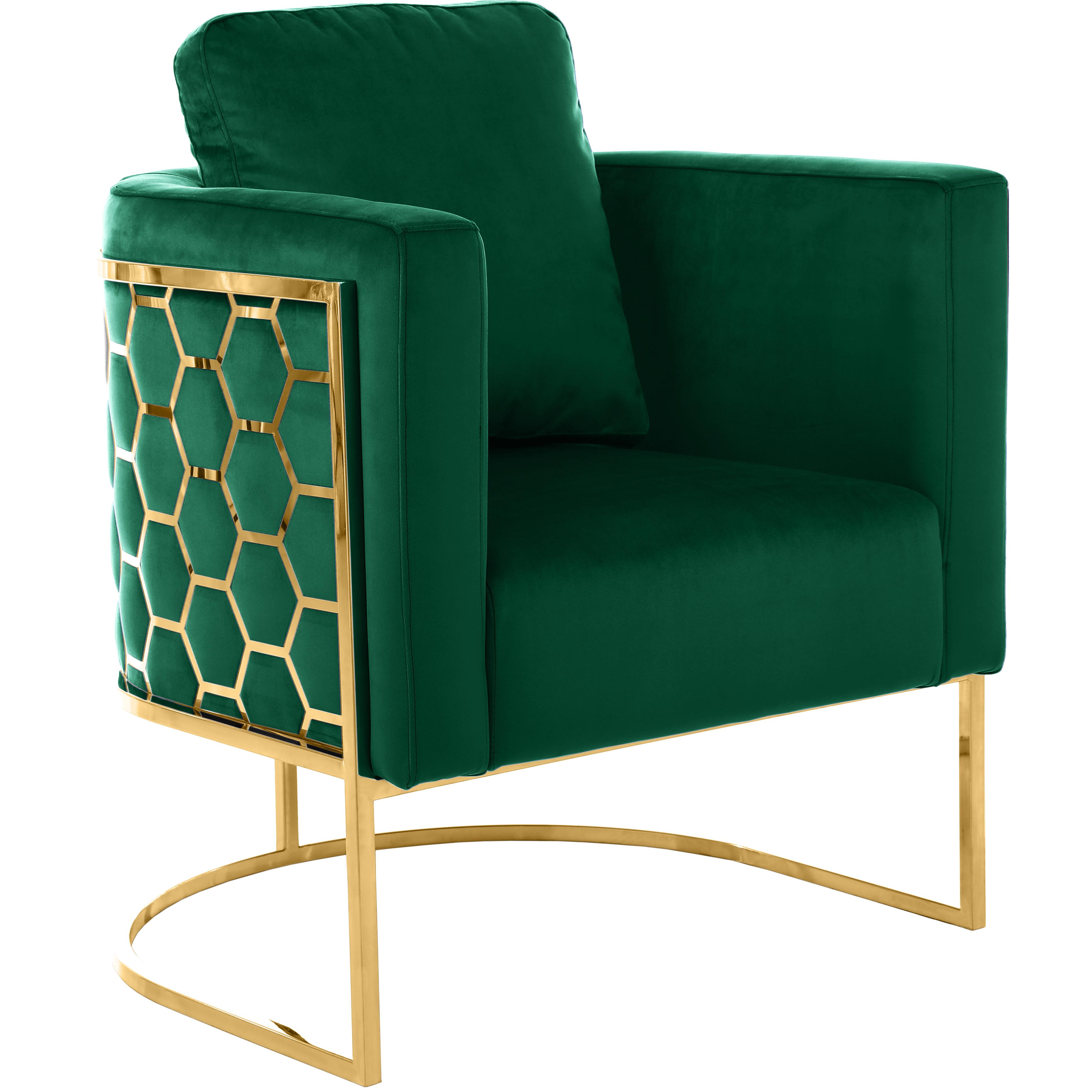 Meridian Casa Green Velvet Chair