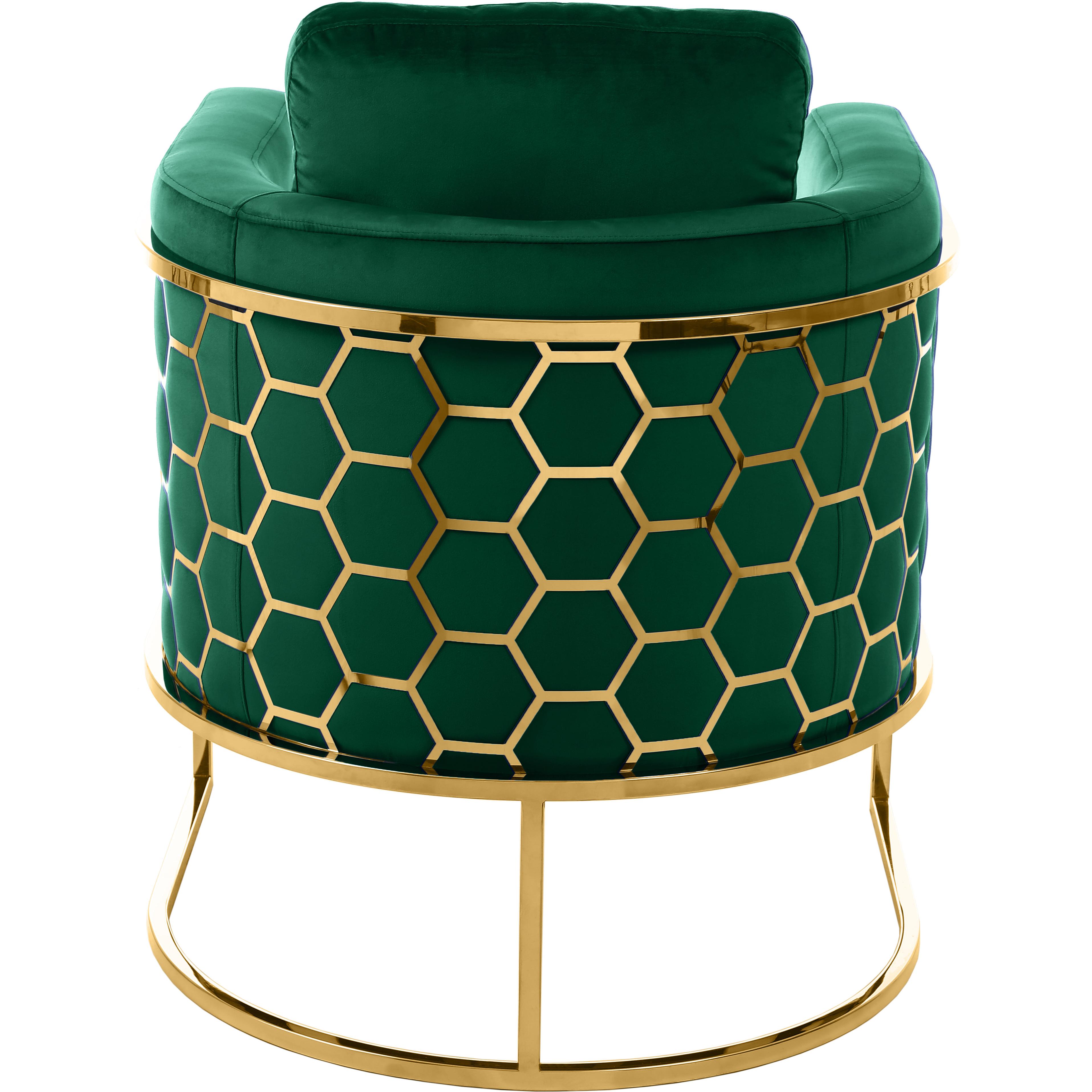 Meridian Casa Green Velvet Chair