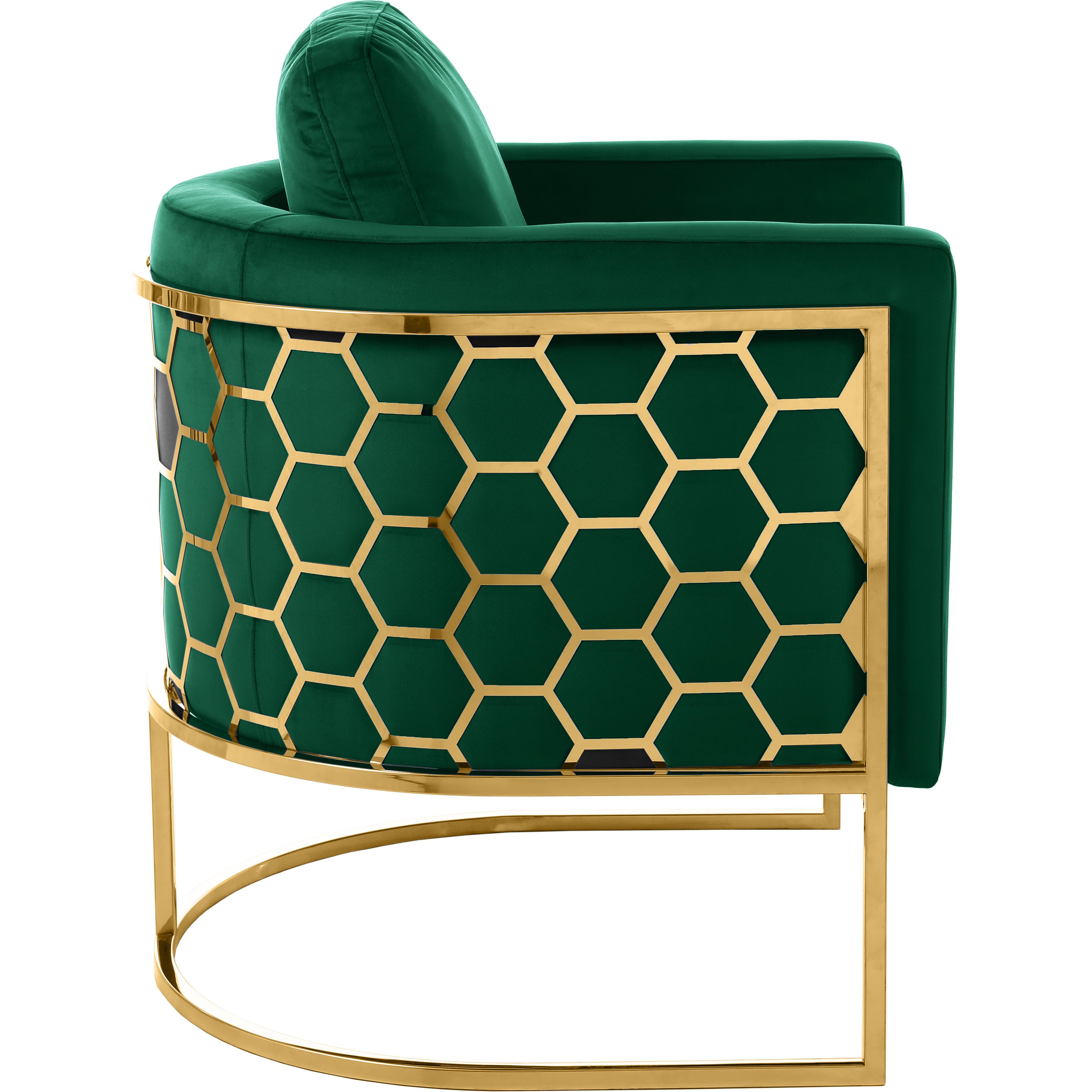 Meridian Casa Green Velvet Chair