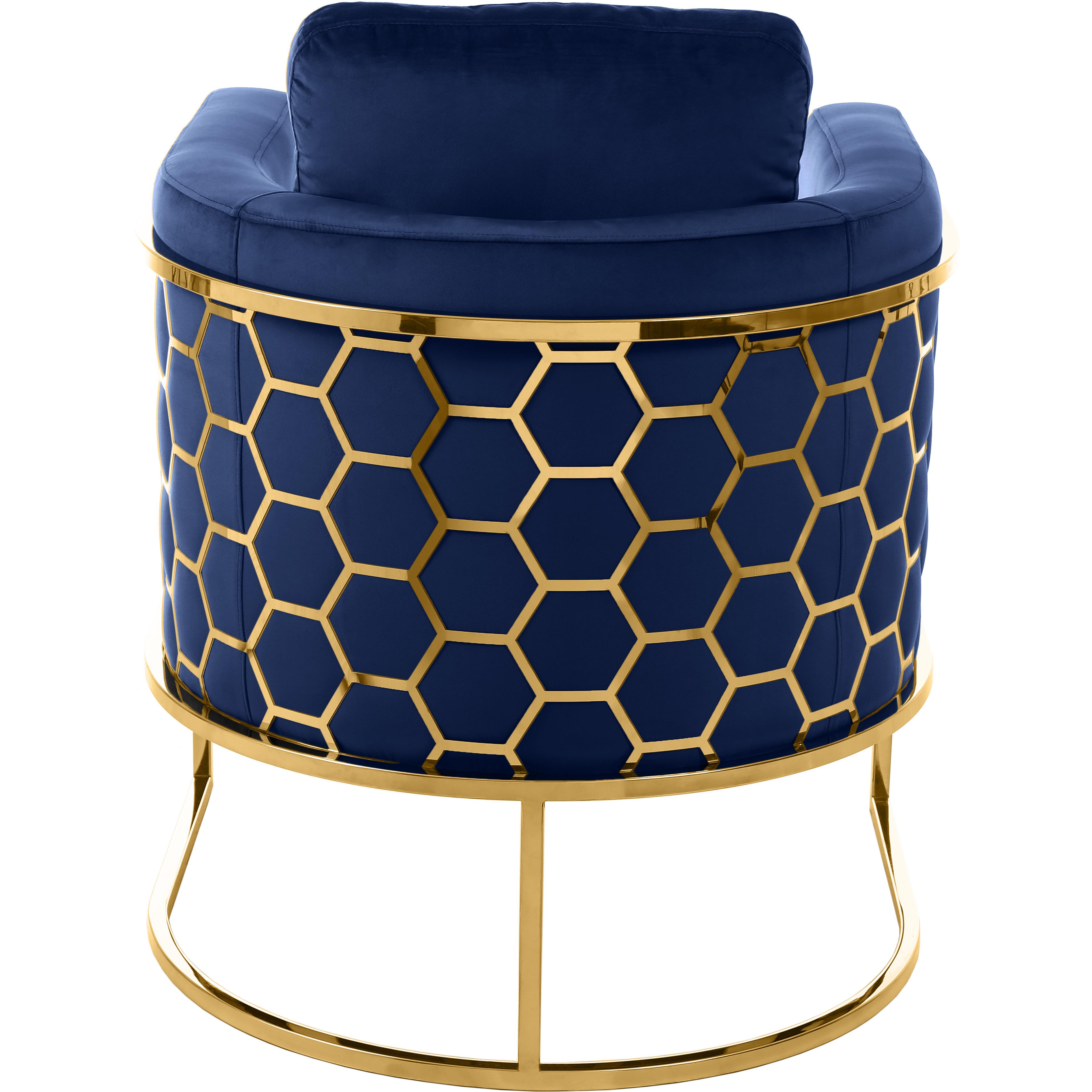 Meridian Casa Navy Velvet Chair