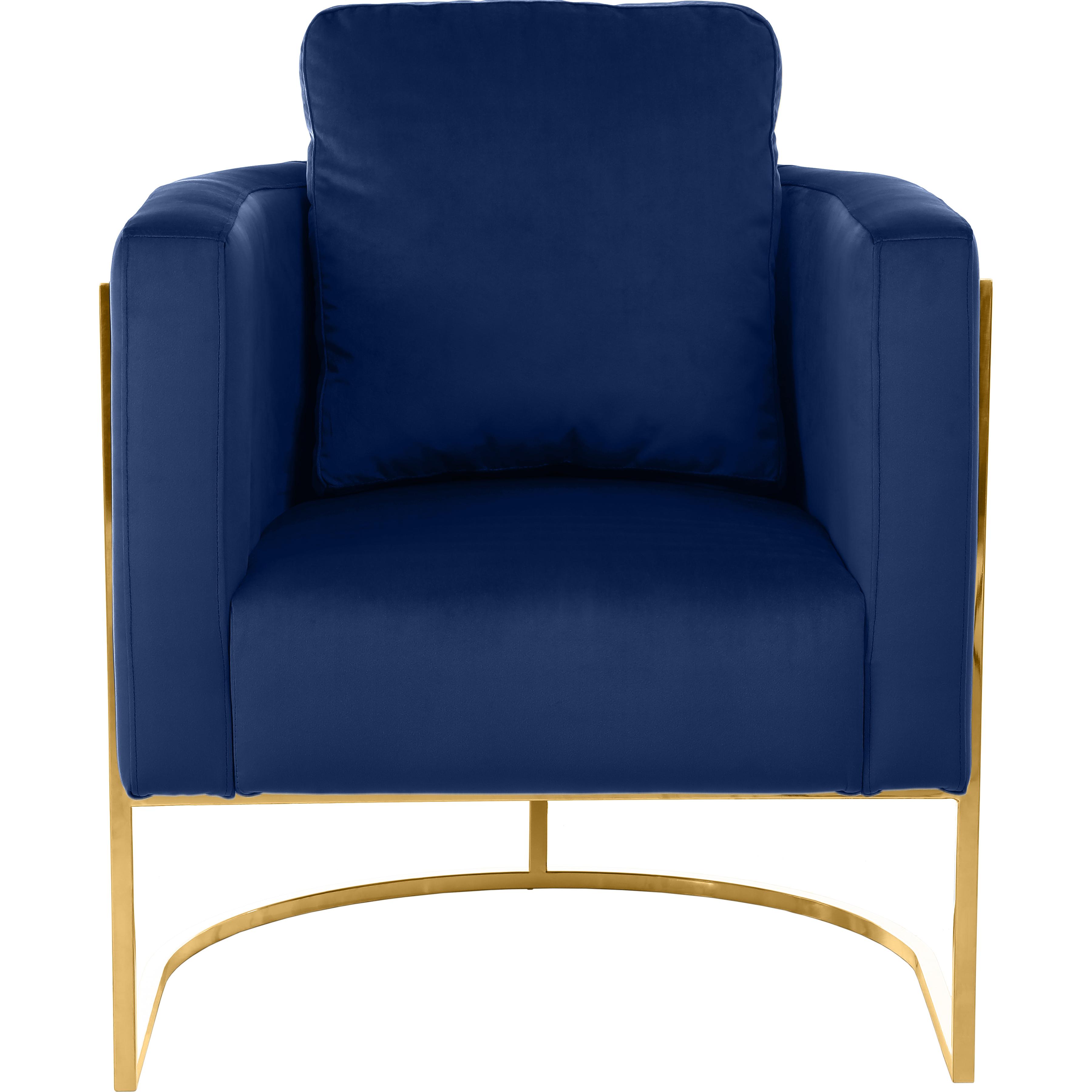 Meridian Casa Navy Velvet Chair