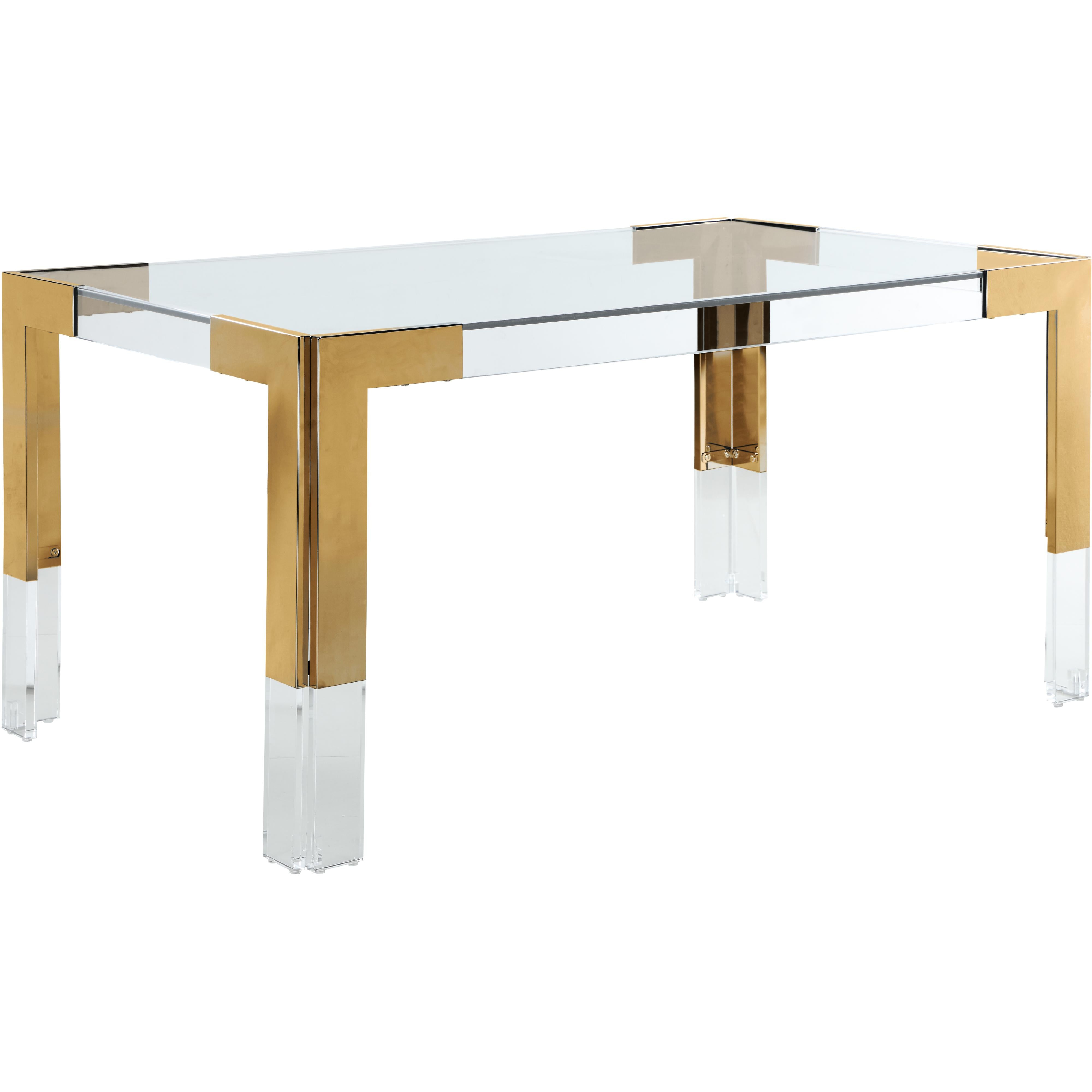 Meridian Casper Rich Gold Dining Table